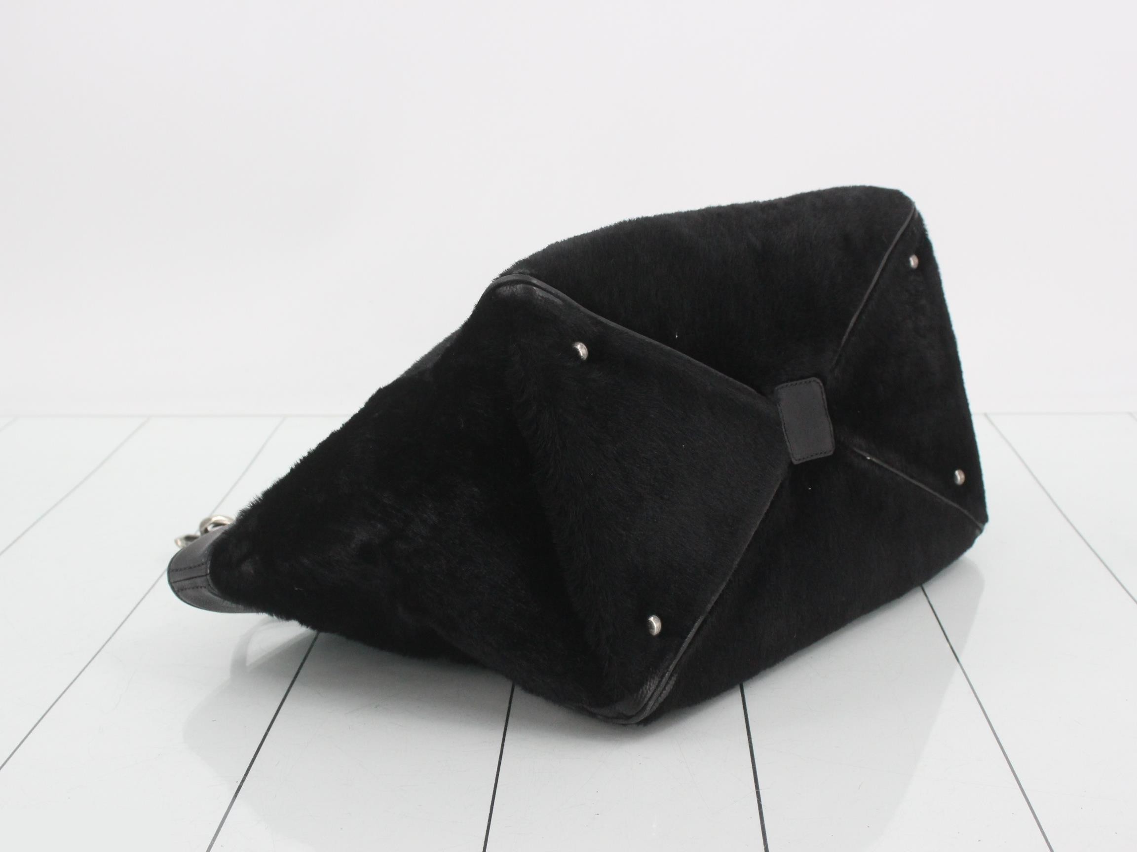 Calfskin Coco Mark Chain Tote Bag — view 5