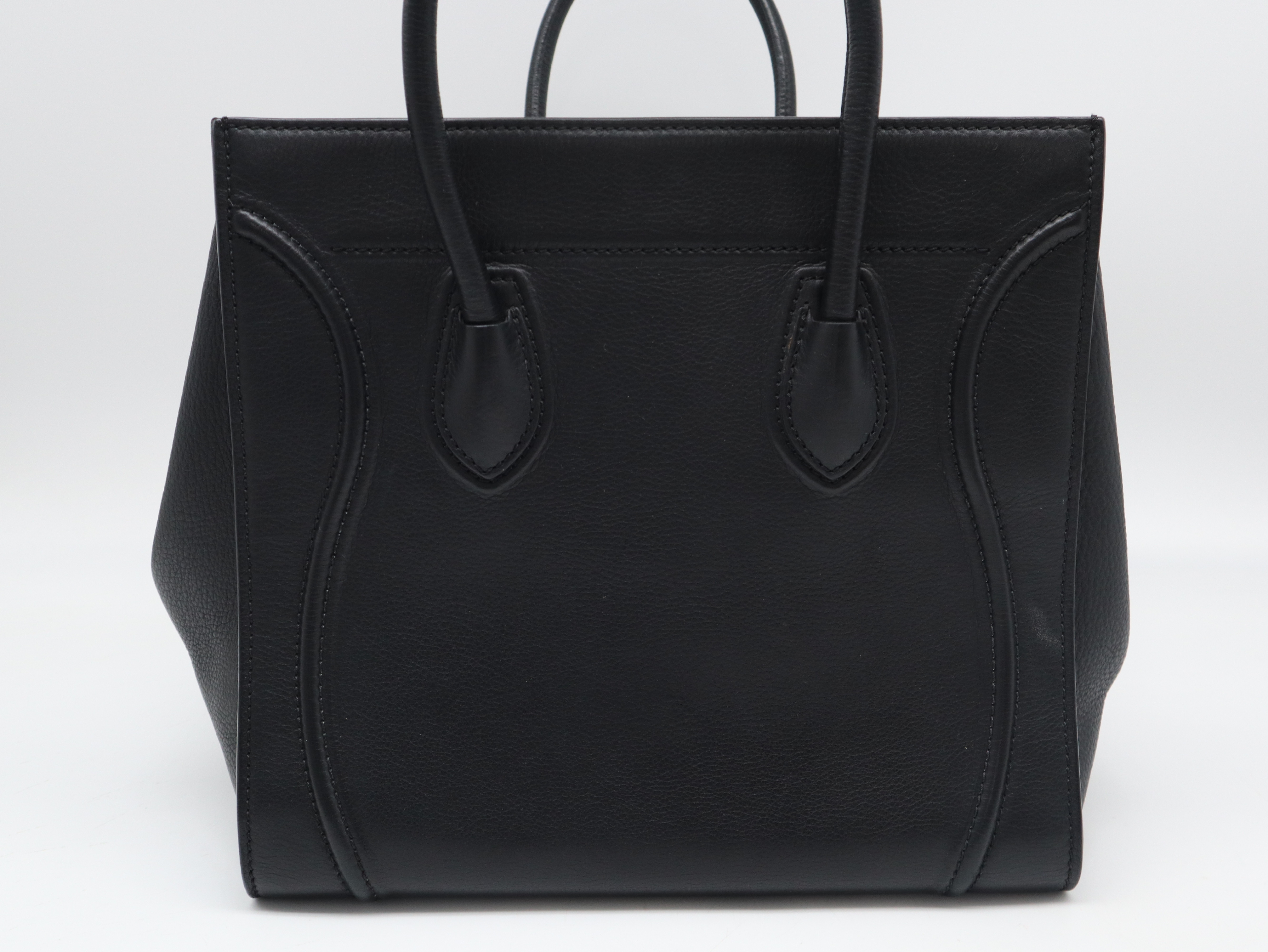 Leather Luggage Phantom Black Tote Bag — view 2