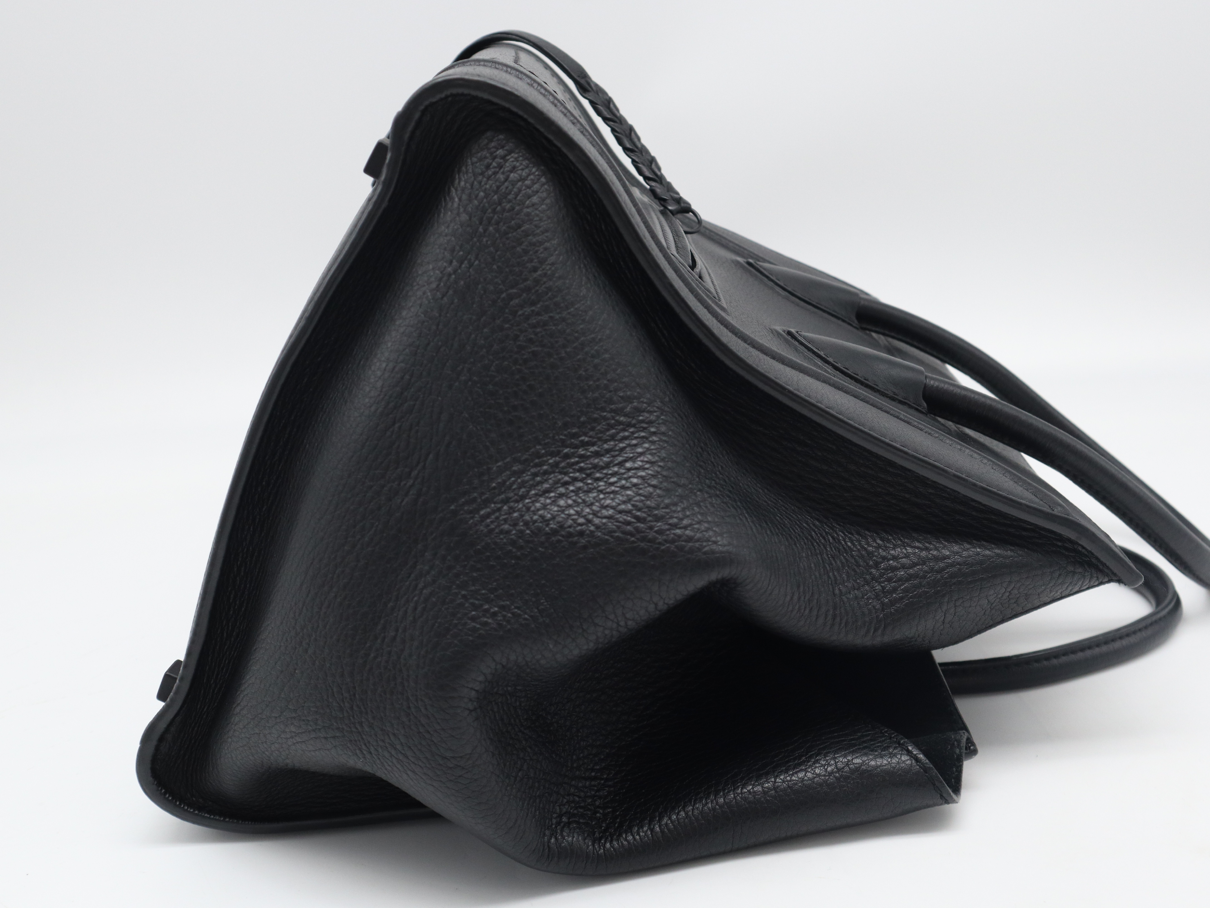 Leather Luggage Phantom Black Tote Bag — view 4