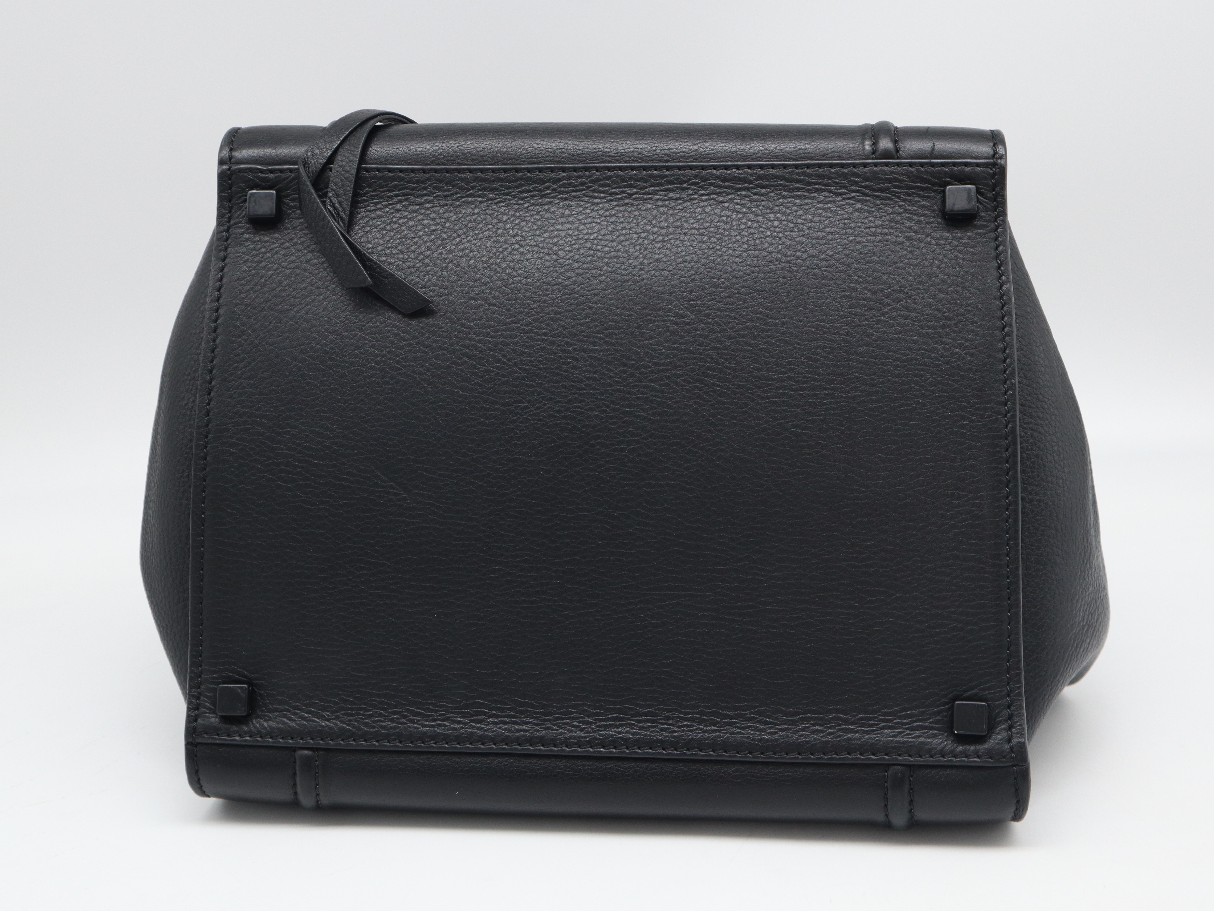 Leather Luggage Phantom Black Tote Bag — view 5