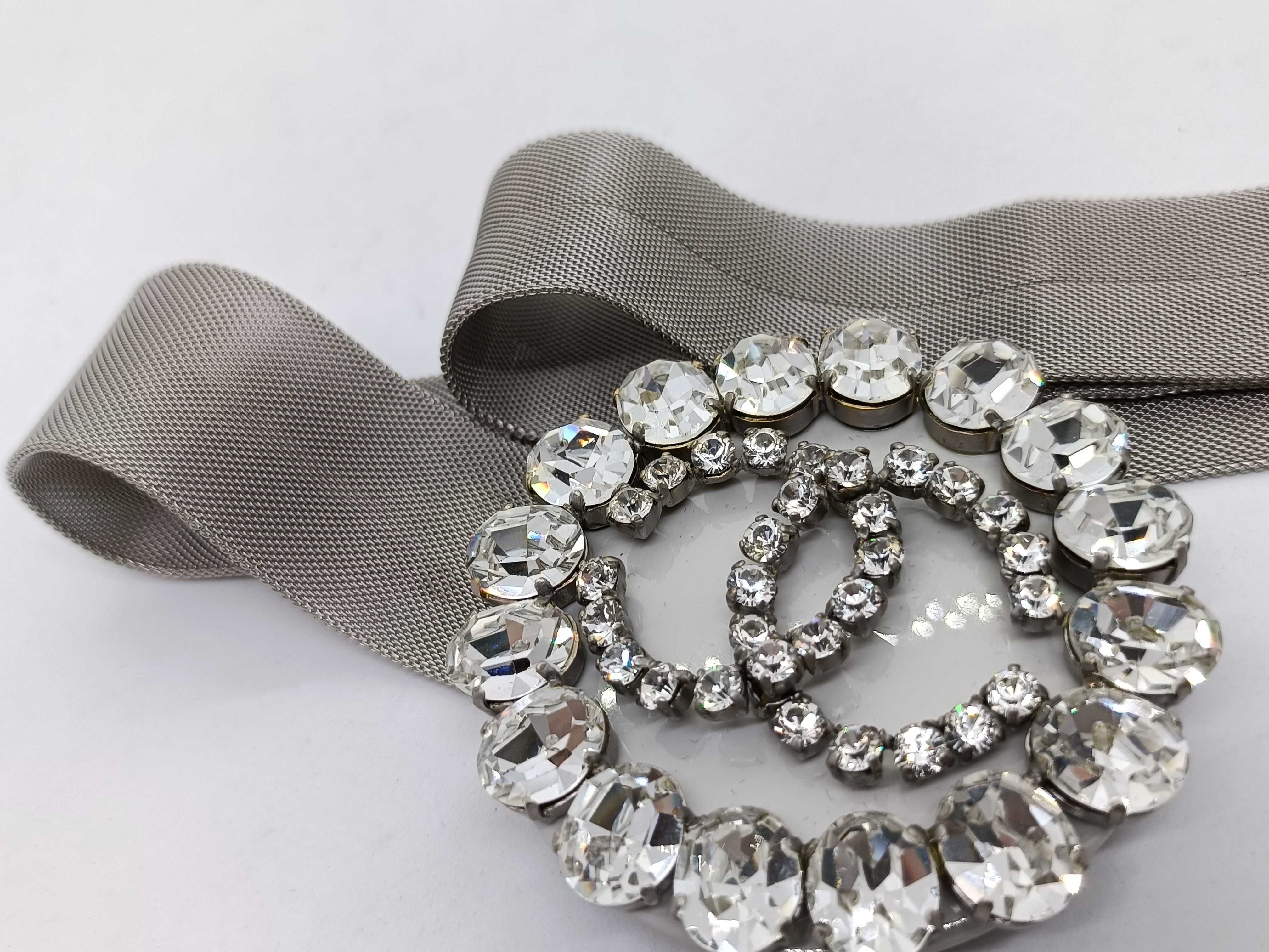 00A Coco Rhinestone Mesh Belt — view 8