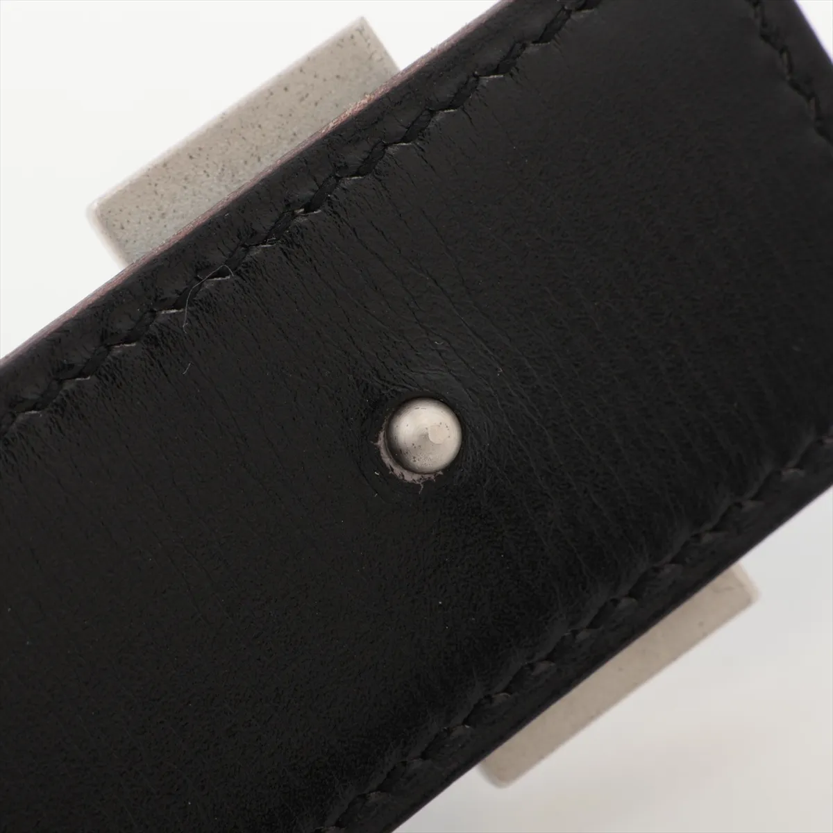 H-belt H:2004 Belt 75 Box calf x Veau Epsom Blue x Black — view 6