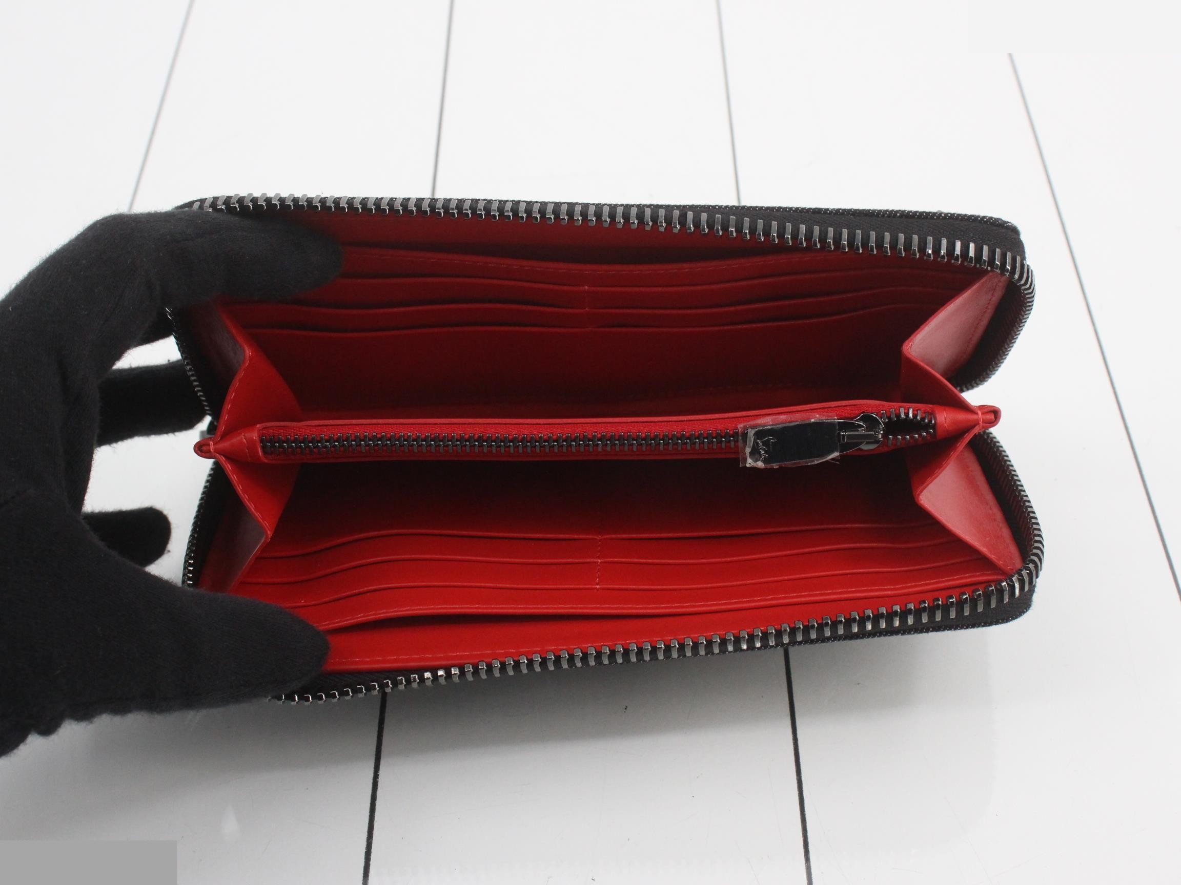 Unused Panettone denim studded long wallet — view 4
