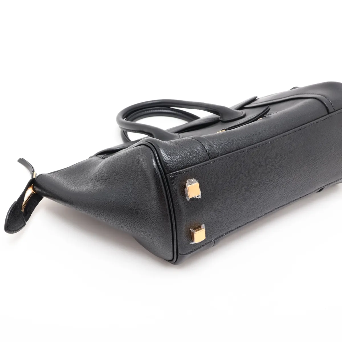 Little New Luggage Leather 2-Way Handbag, Black — view 4