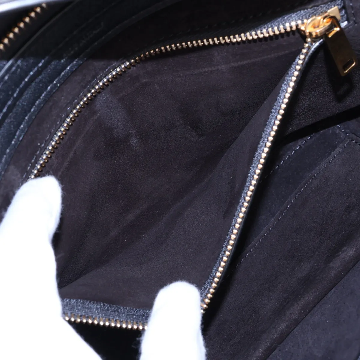 Little New Luggage Leather 2-Way Handbag, Black — view 9