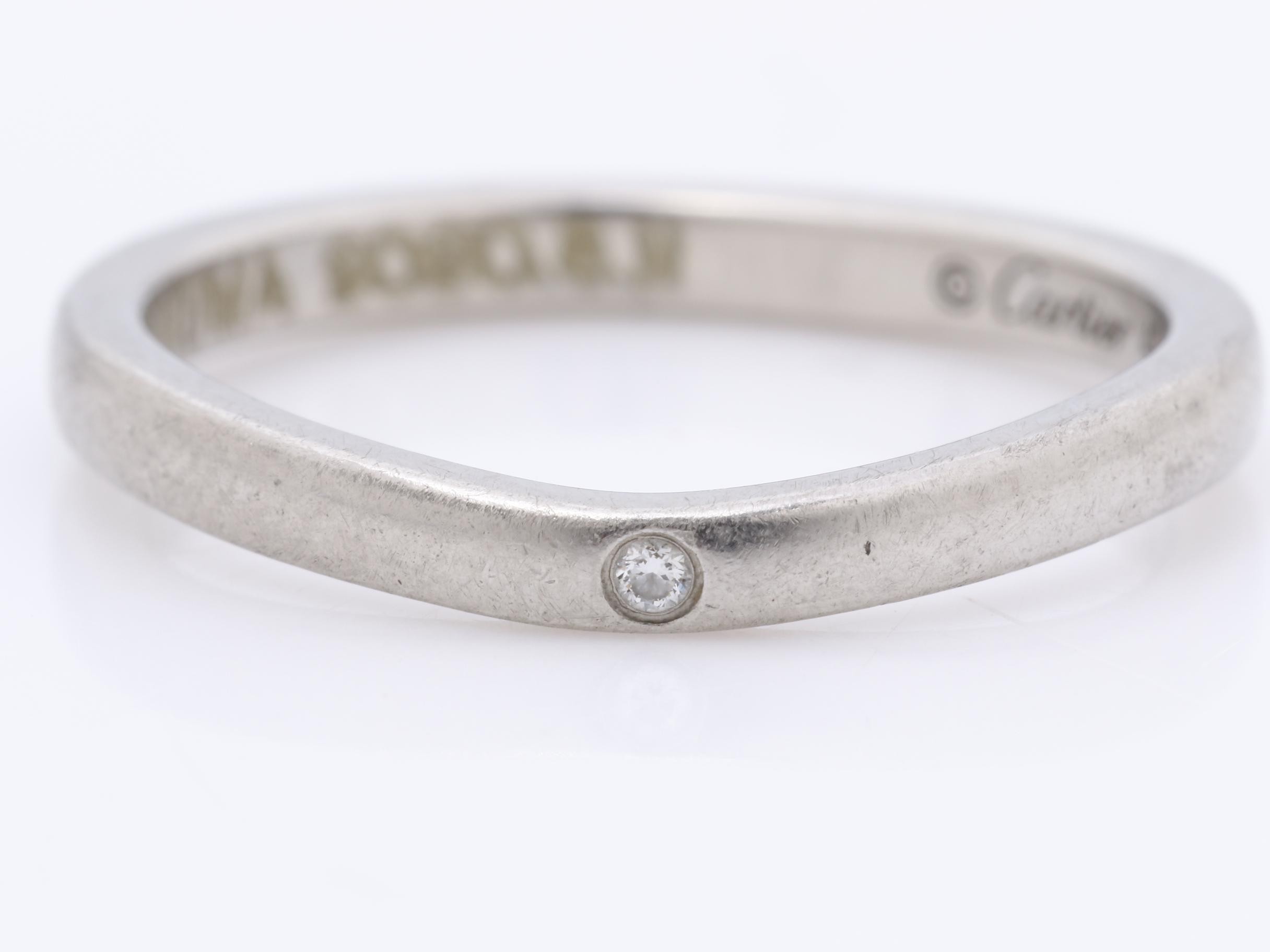 PT950 Ballerina Ring, Diamond, 3PD, Size #49, 3.2g, Platinum — view 2