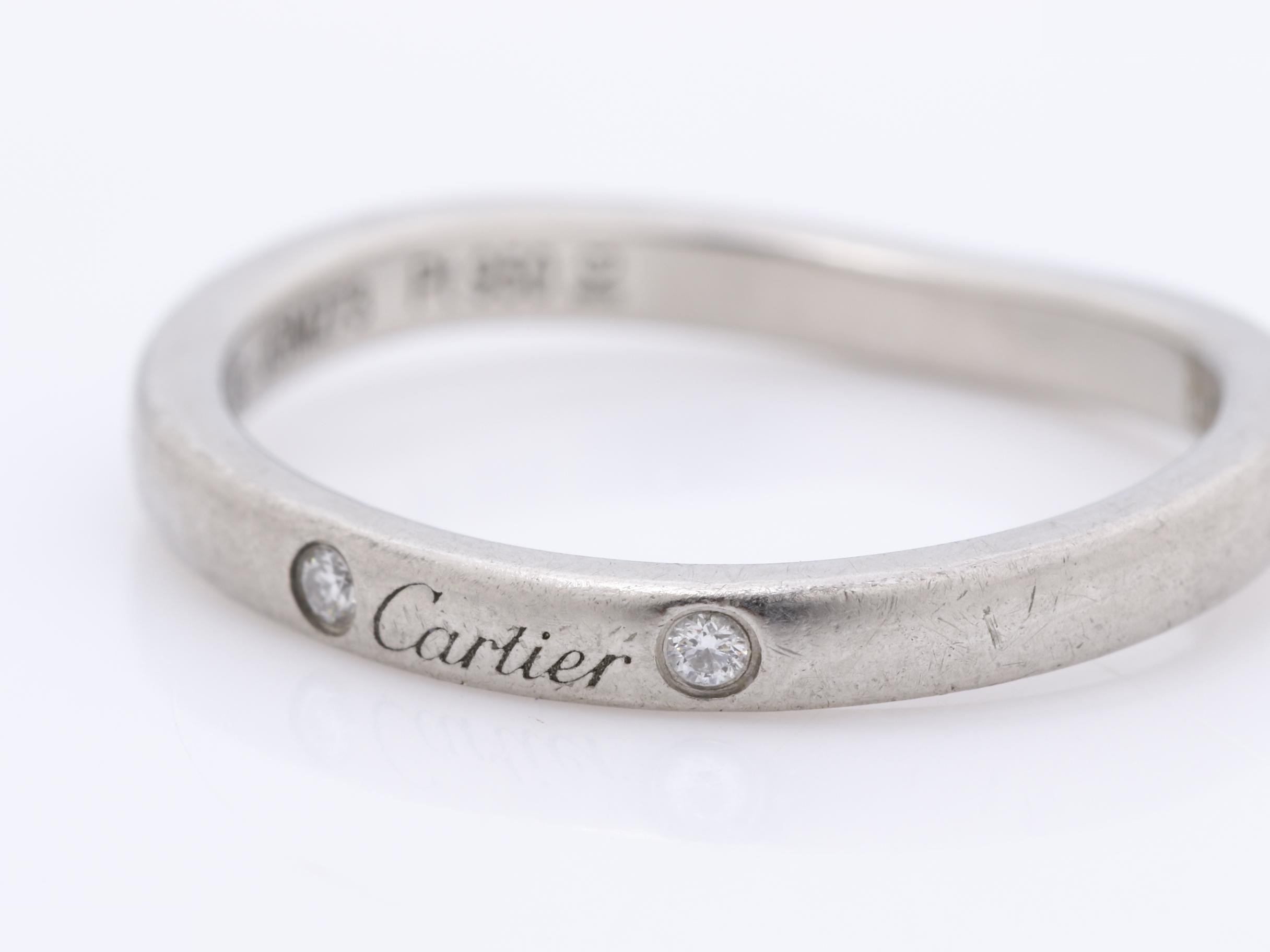 PT950 Ballerina Ring, Diamond, 3PD, Size #49, 3.2g, Platinum — view 3