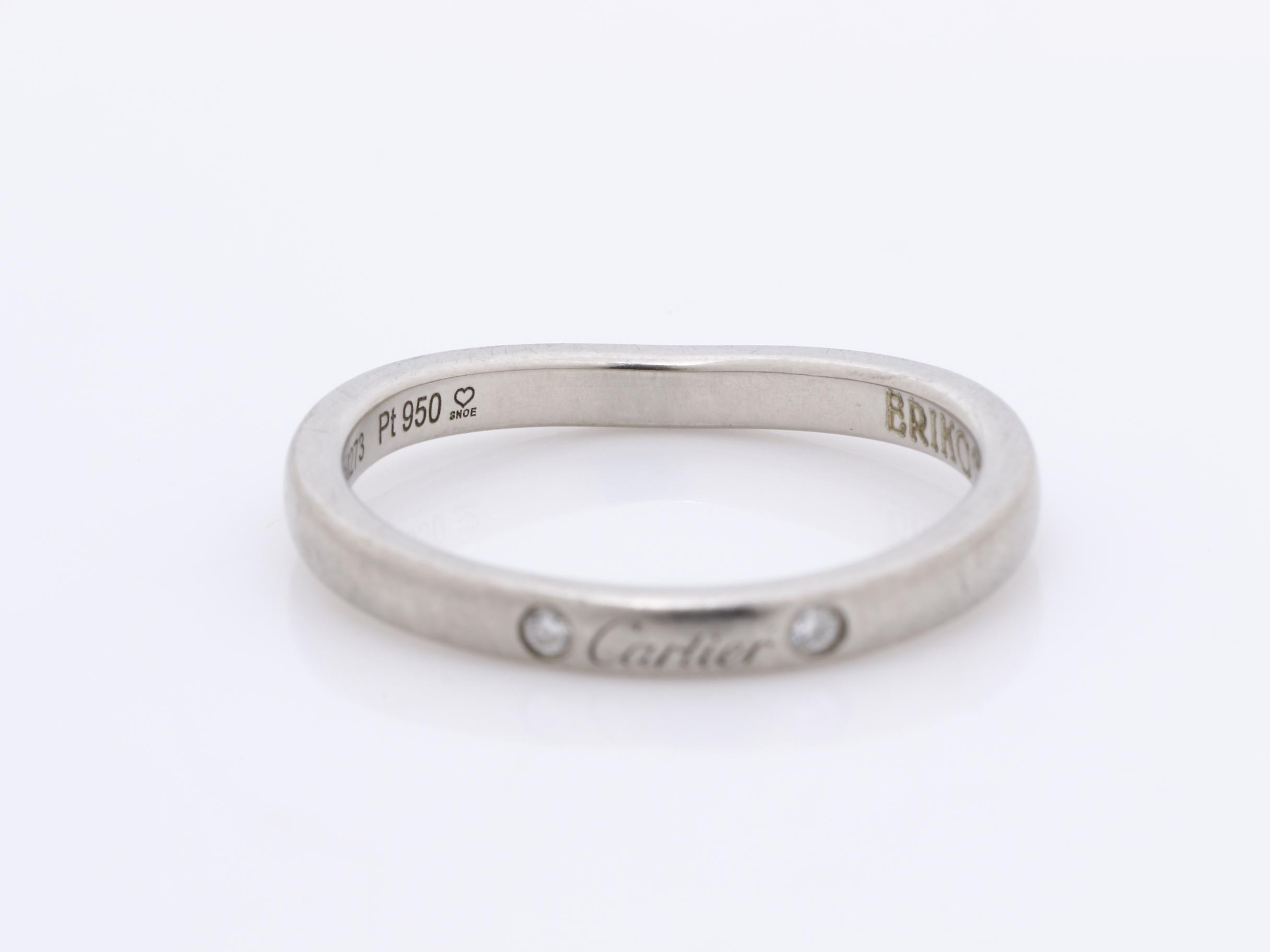 PT950 Ballerina Ring, Diamond, 3PD, Size #49, 3.2g, Platinum — view 4