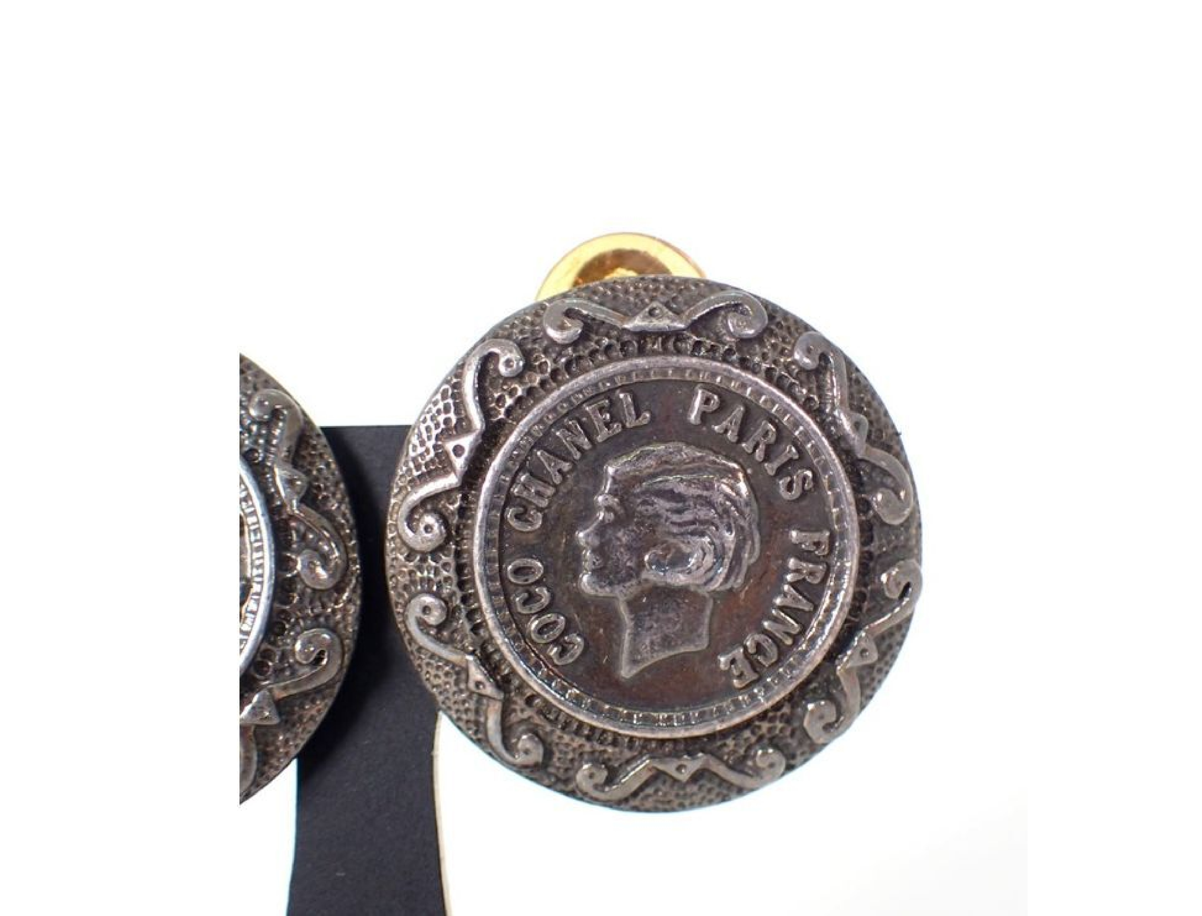 Mademoiselle Vintage Classic Earrings (with markings) — view 2