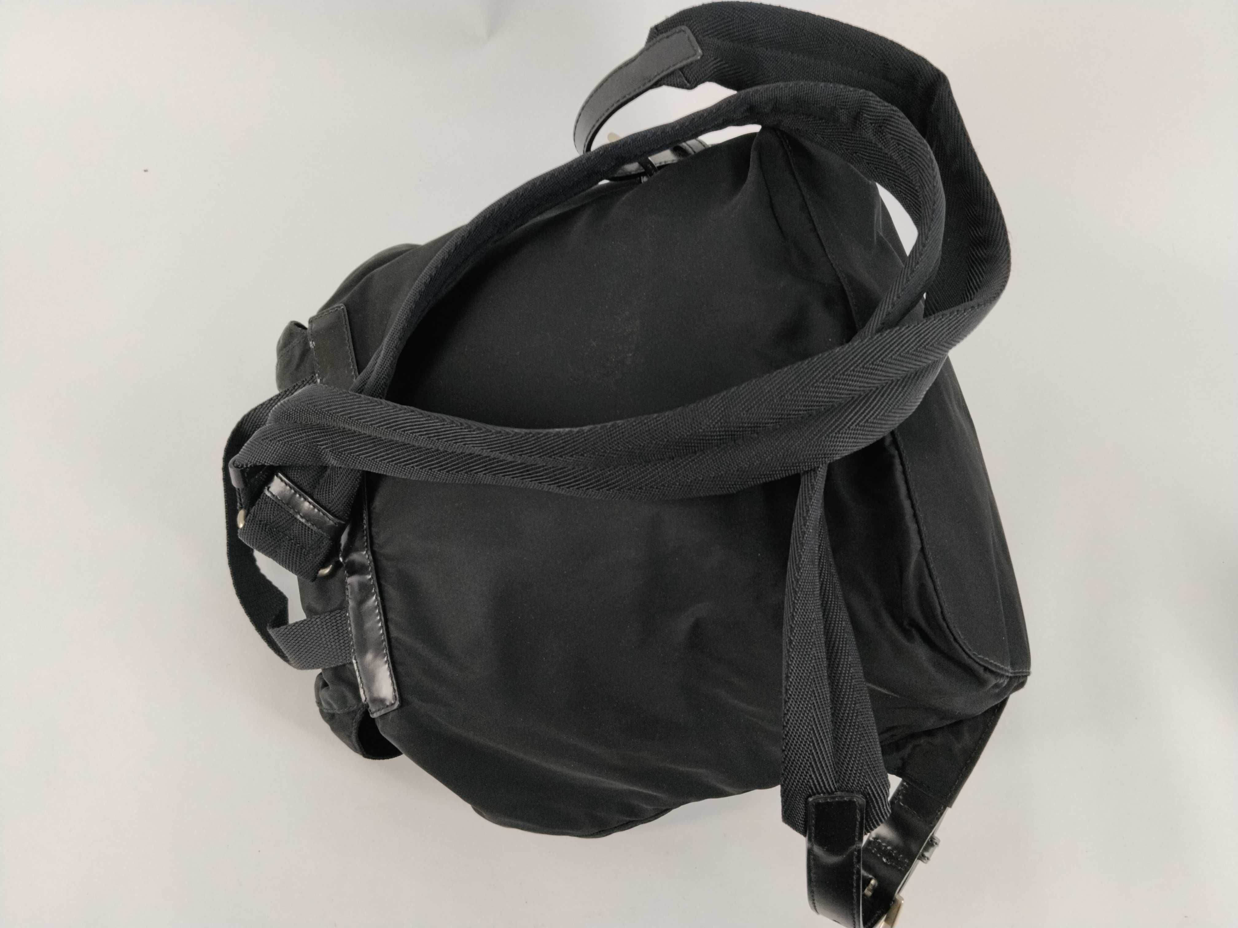 nylon backpack, black nylon backpack. — view 3