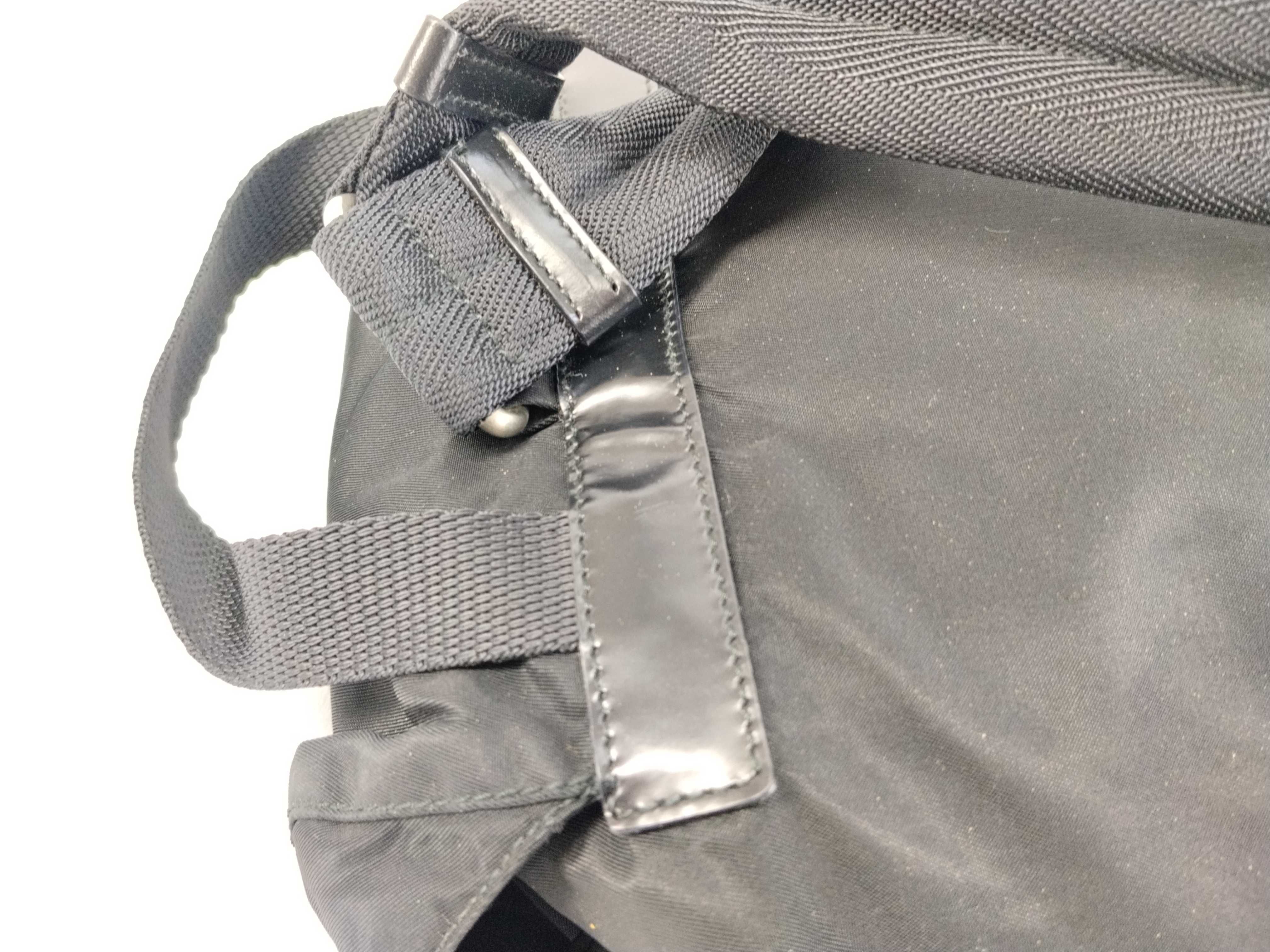 nylon backpack, black nylon backpack. — view 4