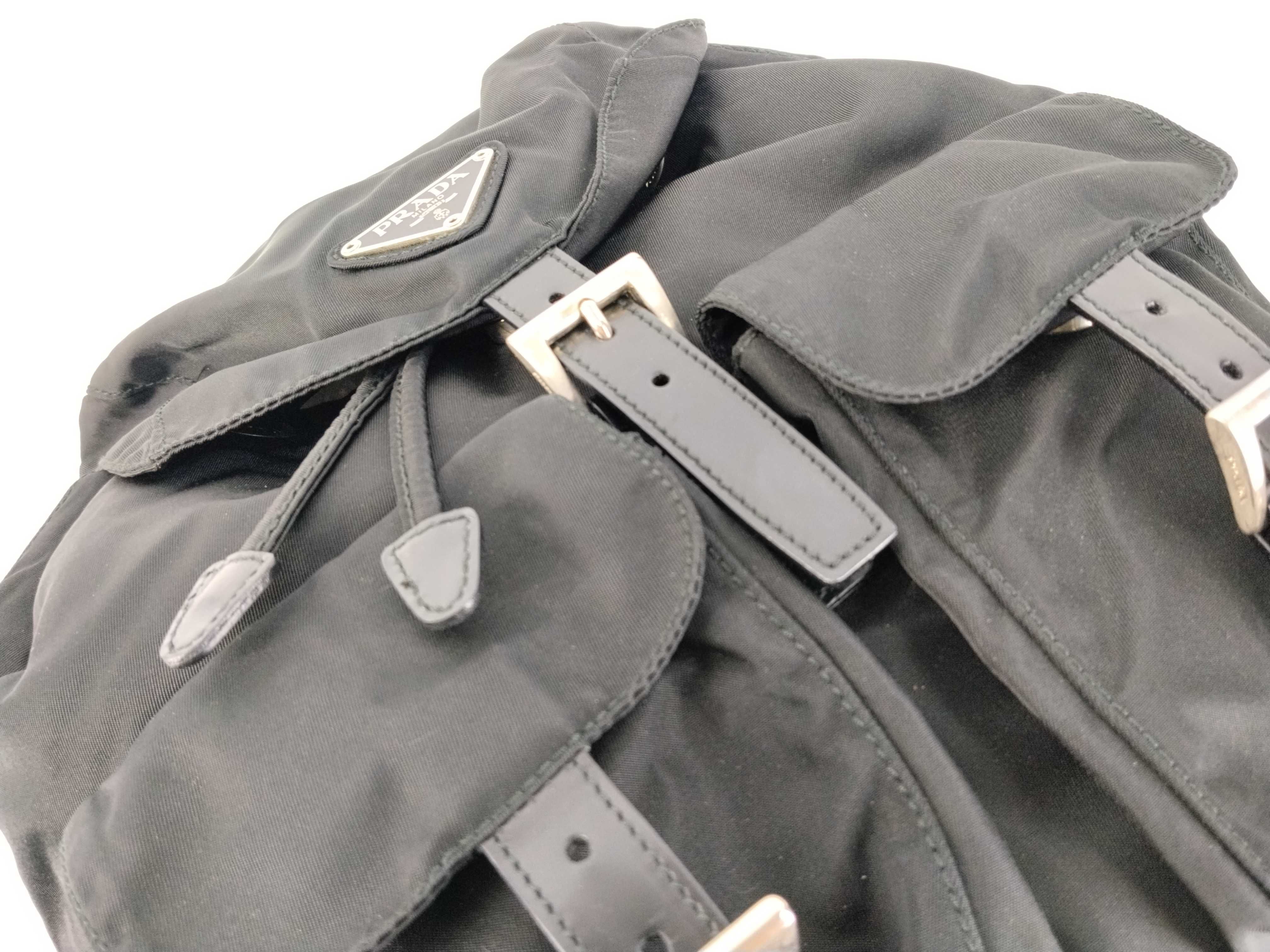 nylon backpack, black nylon backpack. — view 8
