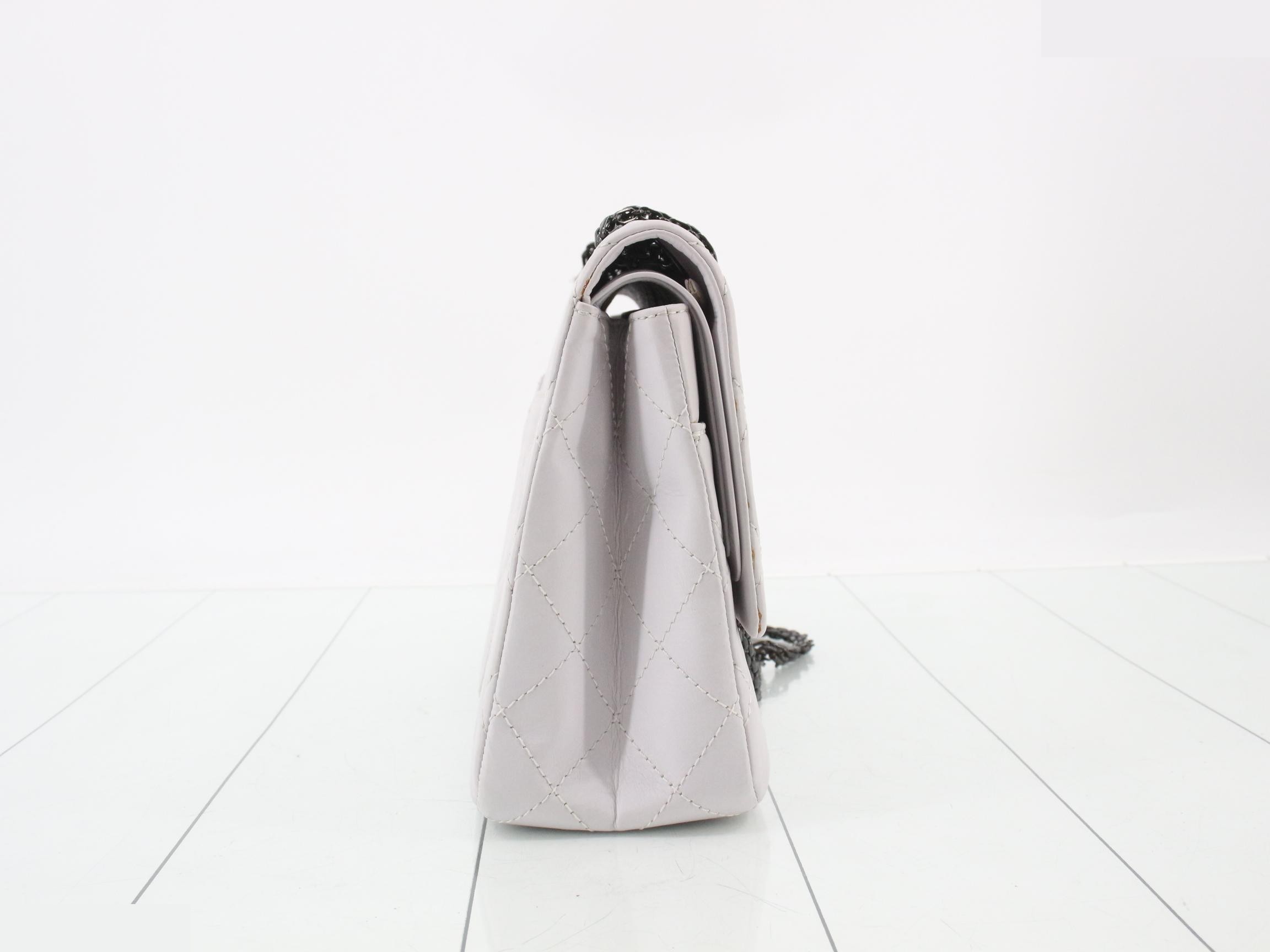 2.55 Leather Double Flap Double Chain Shoulder Bag — view 4