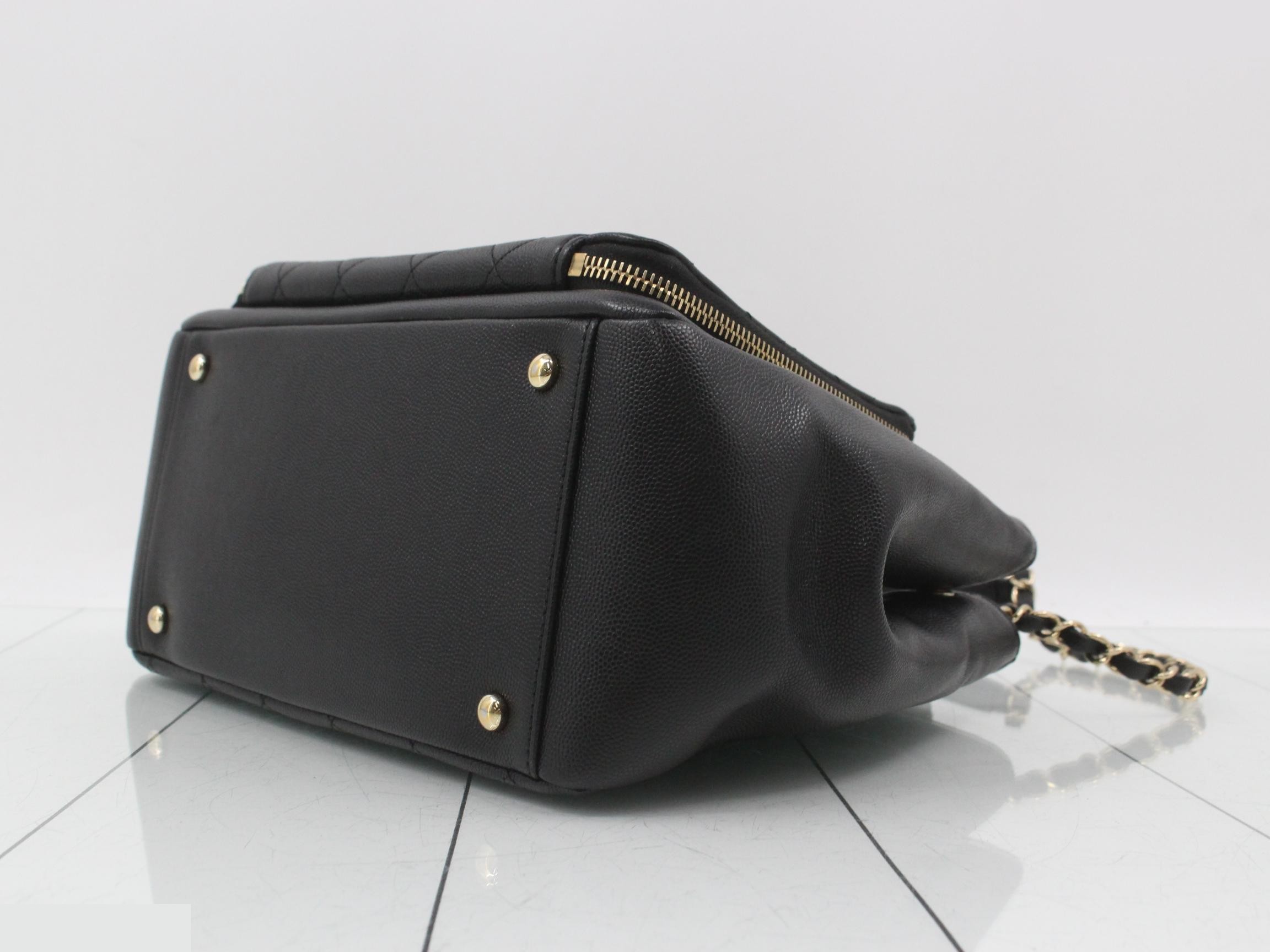 2-Way Top Handle Caviar Skin Matelassé Shoulder Bag — view 6