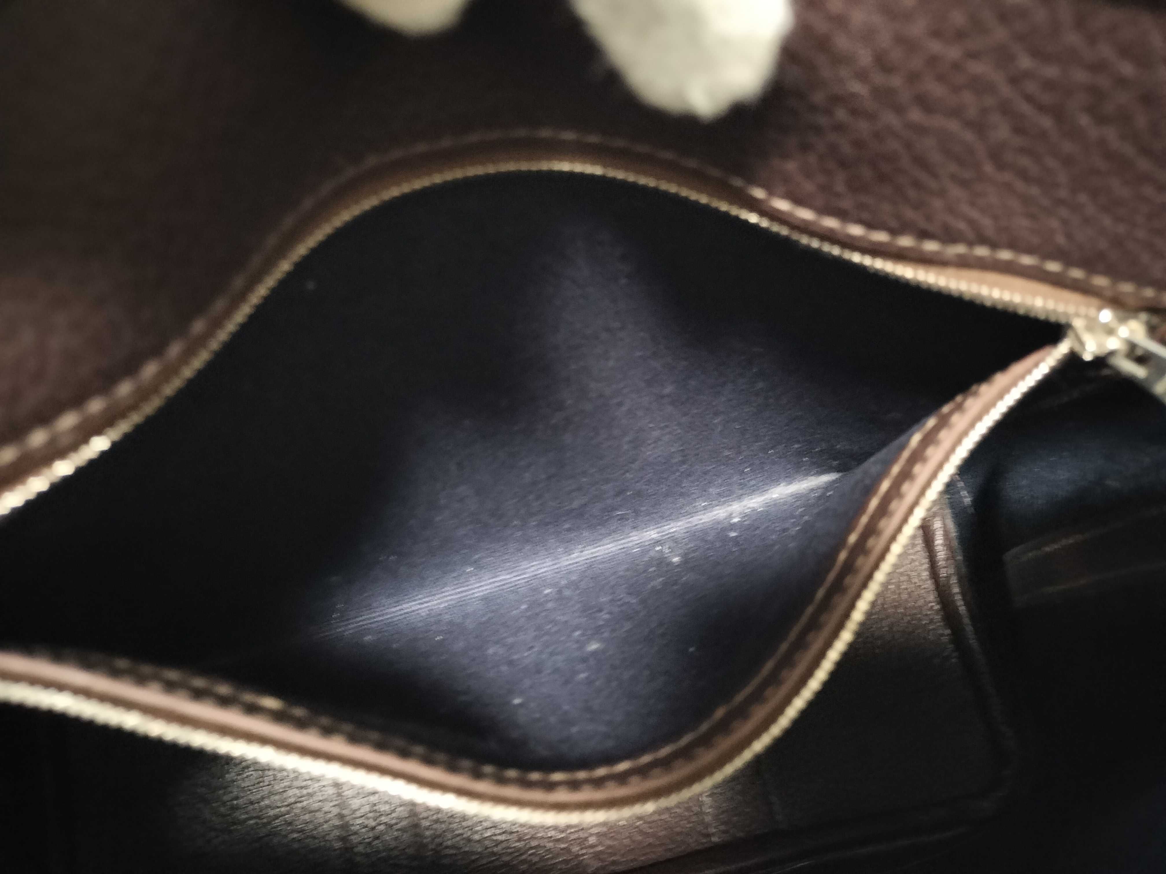 Petite Ceinture PM J stamp Navy x Brown Handbag — view 14