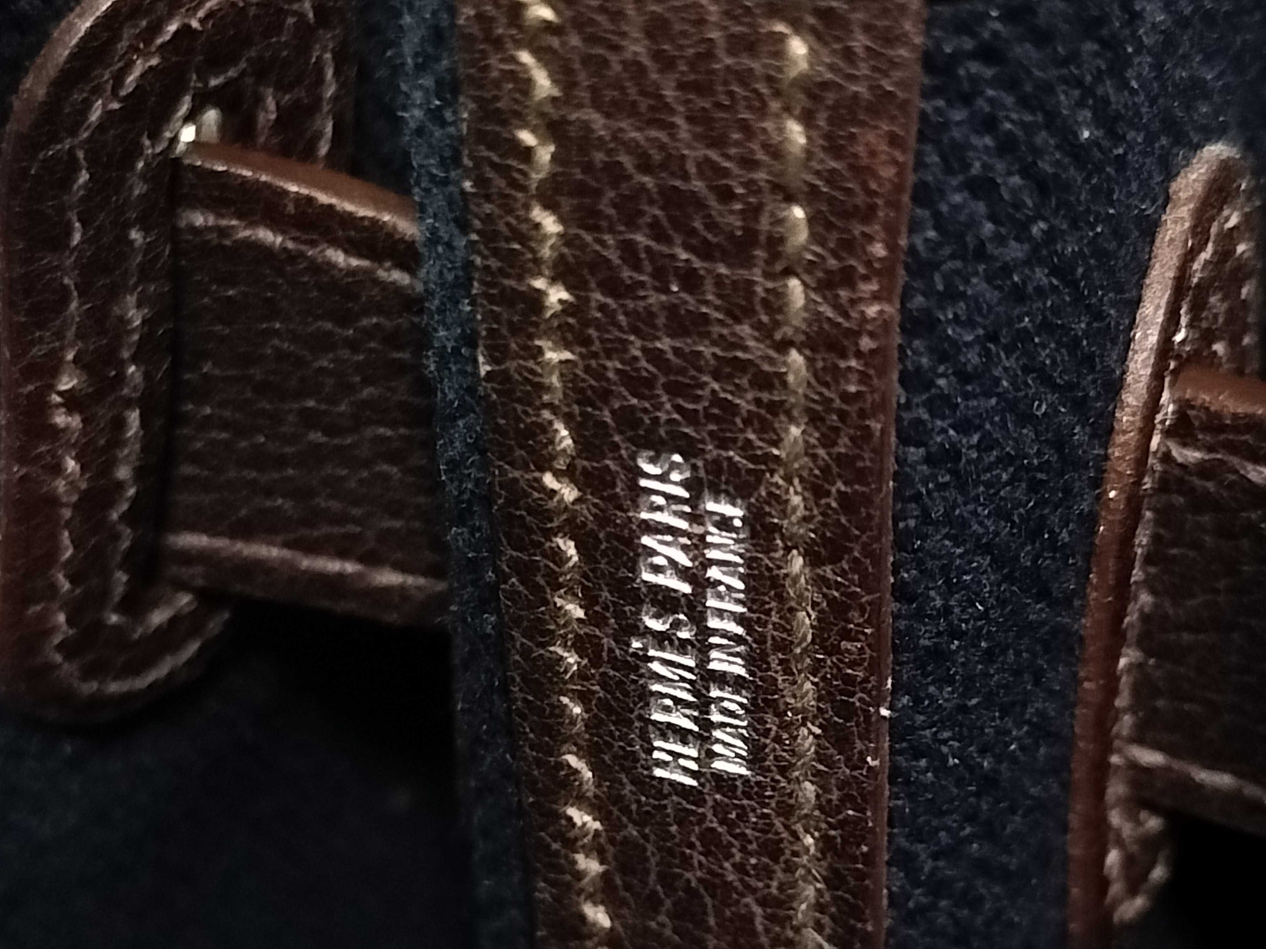 Petite Ceinture PM J stamp Navy x Brown Handbag — view 15