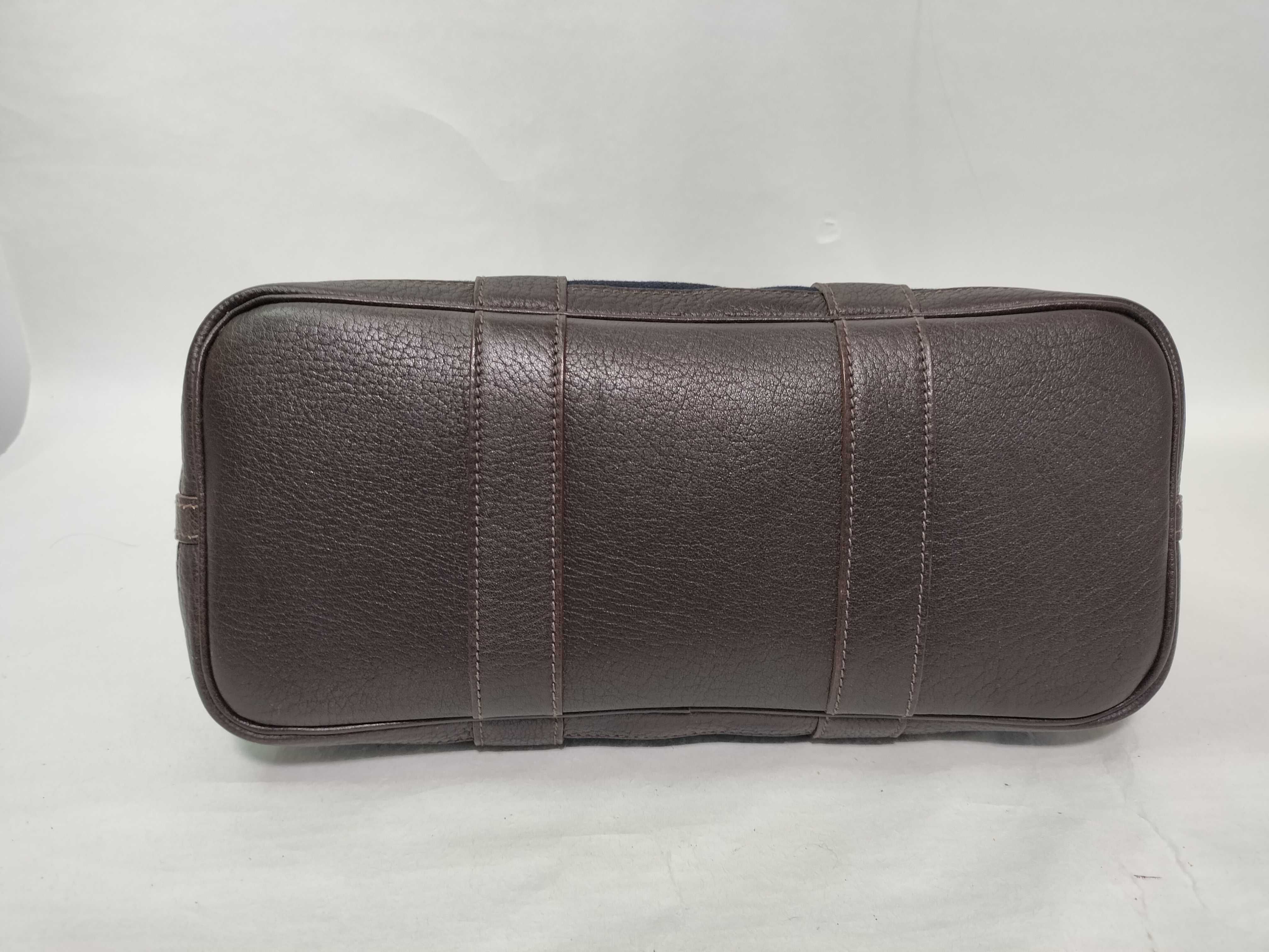 Petite Ceinture PM J stamp Navy x Brown Handbag — view 8