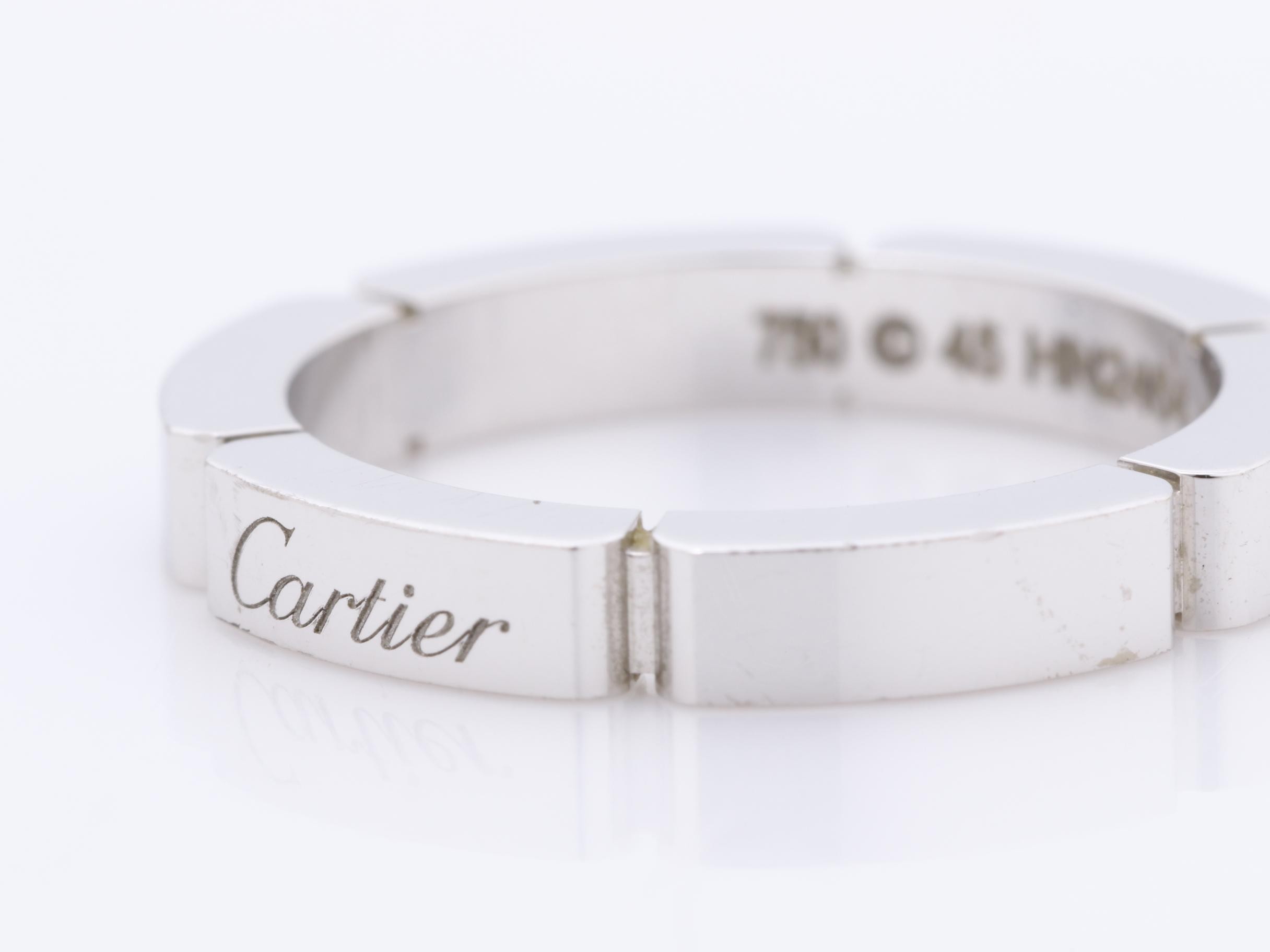 Maillon Panthère Ring Au750WG 45 Total weight 4.0g — view 3