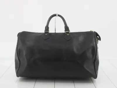 Speedy 40 handbag, Epi leather, black.