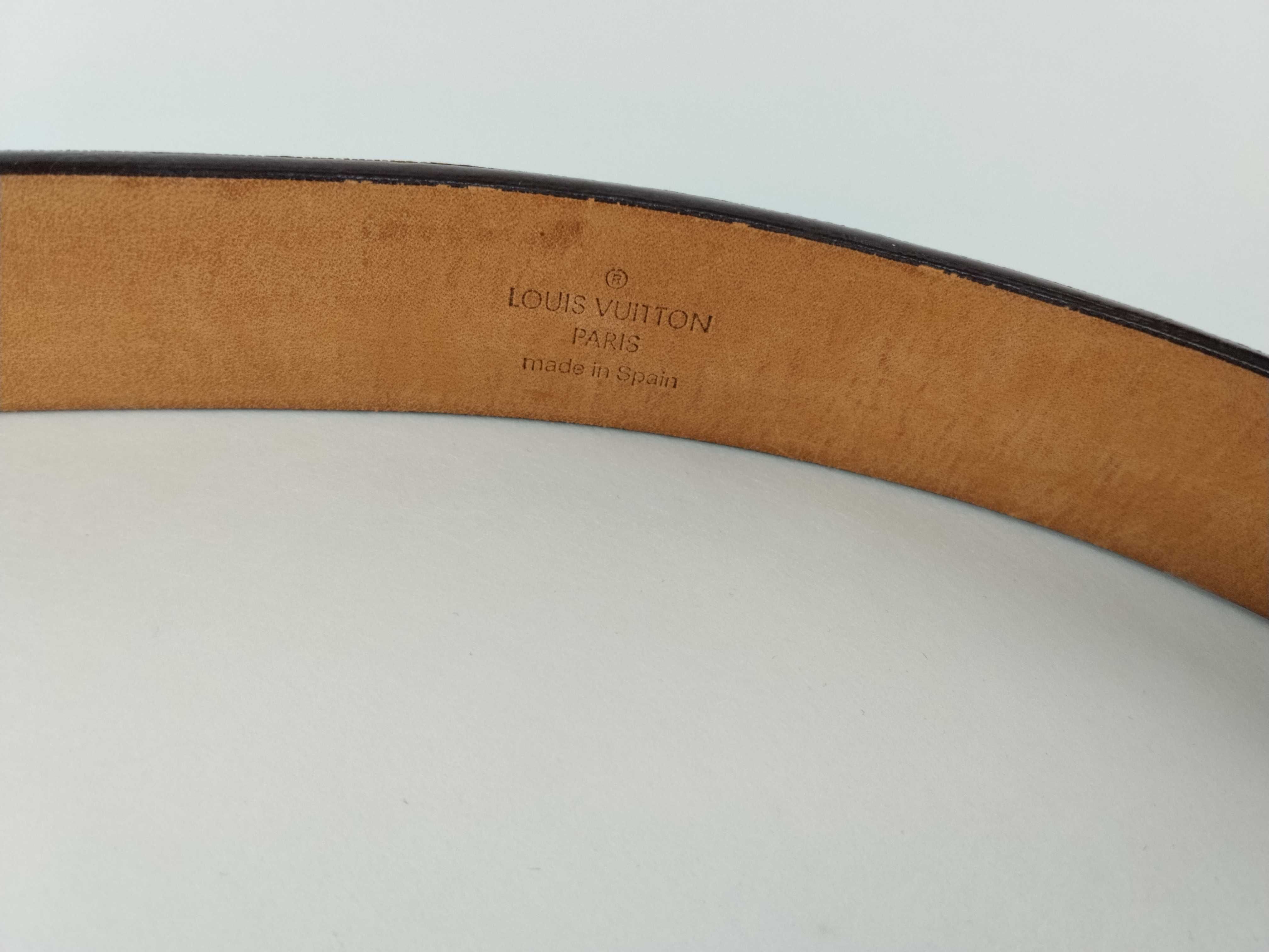 Monogram Belt, Silver Hardware, Brown, M6801 — view 5