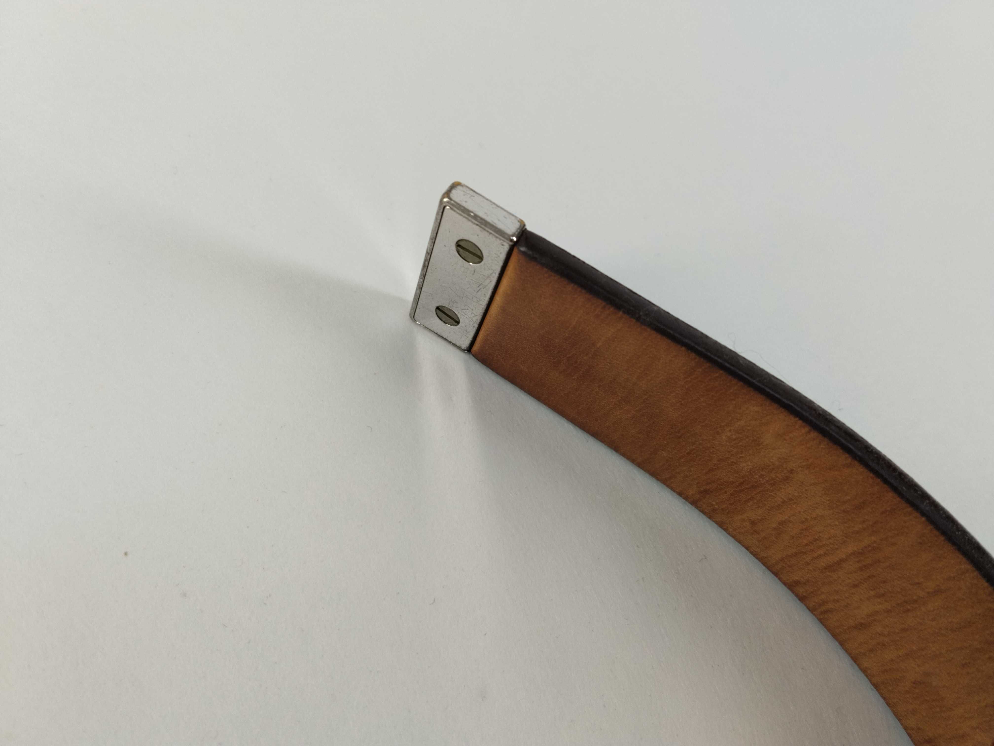 Monogram Belt, Silver Hardware, Brown, M6801 — view 9