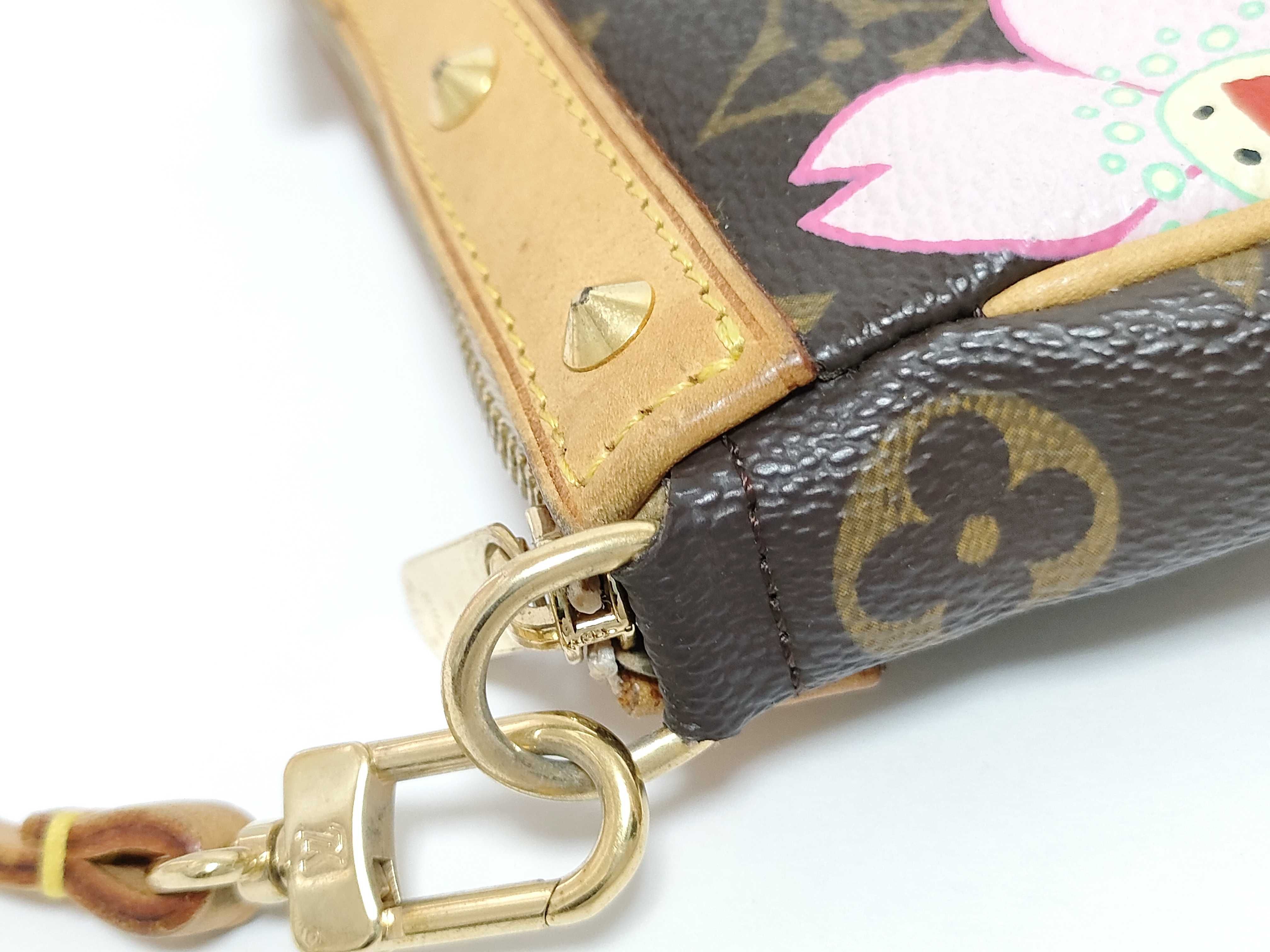 Monogram Cherry Blossom Pochette Accessoires Takashi Murakami Collaboration Pouch — view 5