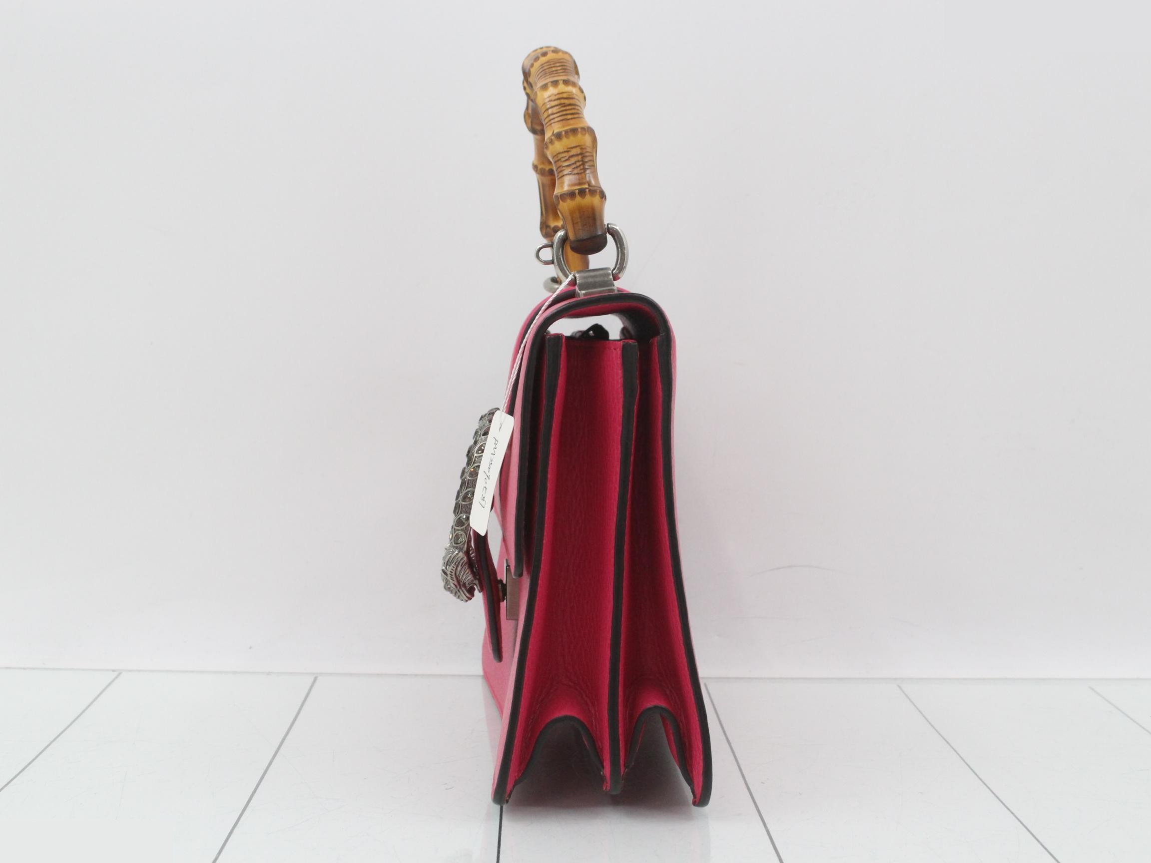 Bamboo Dionysus Leather 2-Way Handbag — view 3