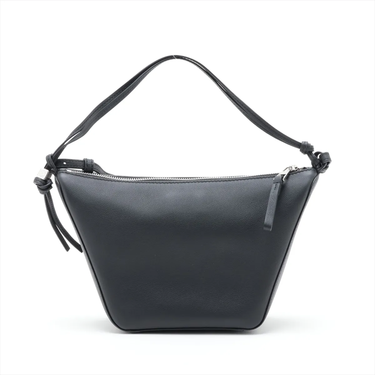 Hammock Mini Hobo Leather 2-Way Shoulder Bag, Black — view 2
