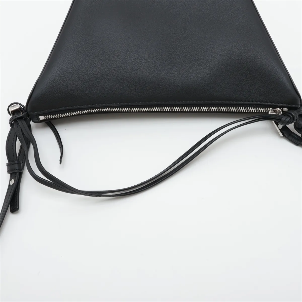 Hammock Mini Hobo Leather 2-Way Shoulder Bag, Black — view 5