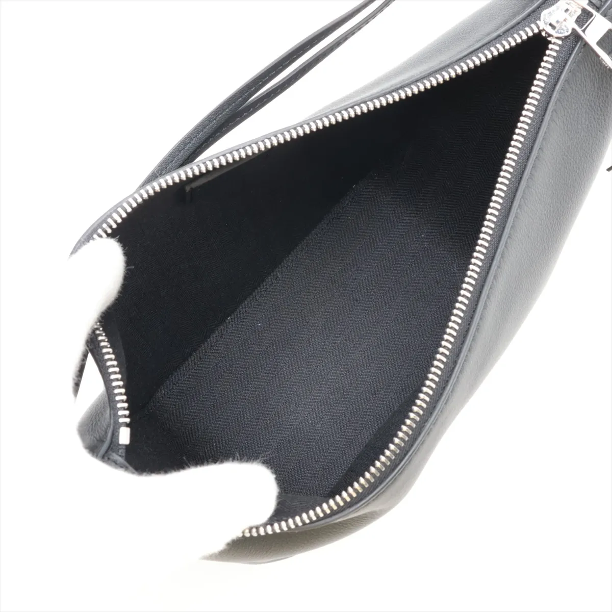 Hammock Mini Hobo Leather 2-Way Shoulder Bag, Black — view 8