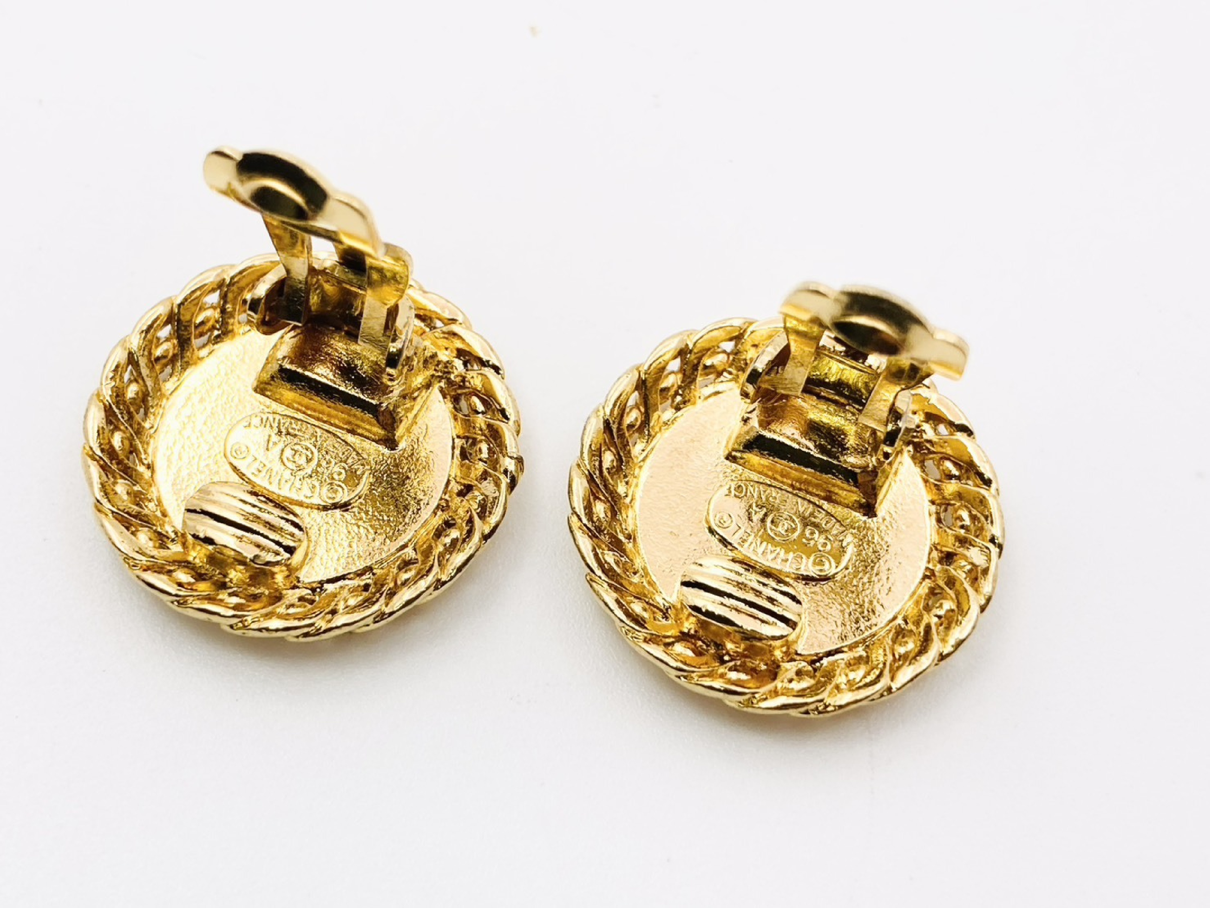 Mademoiselle Coco Chanel Round Earrings 96A Earrings — view 3
