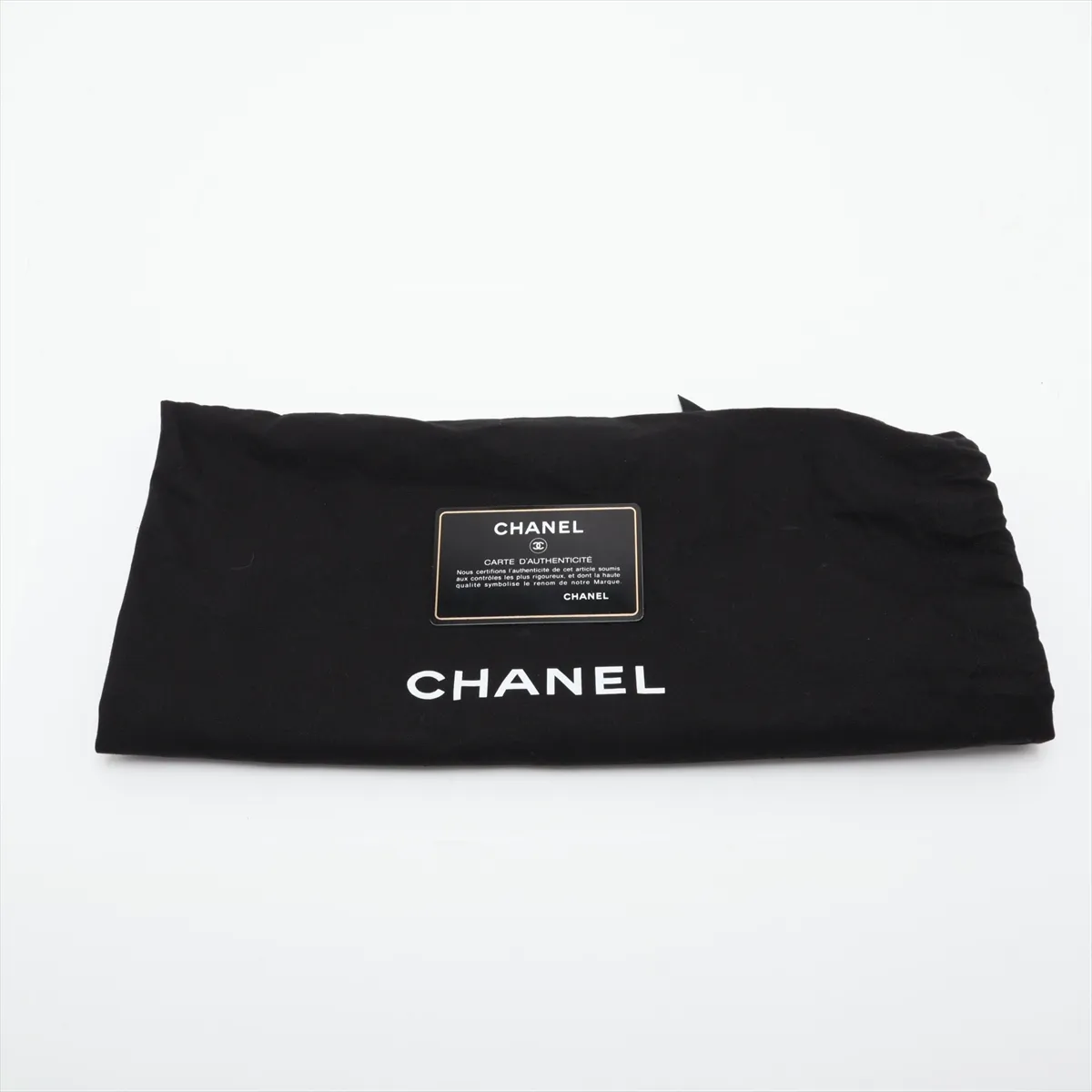 [Individually packaged] Chanel Matelassé 25 Lambskin Double Flap Double Chain Bag, Black with Gold Hardware, 21595516, Serial Number 21, A01112 — view 12
