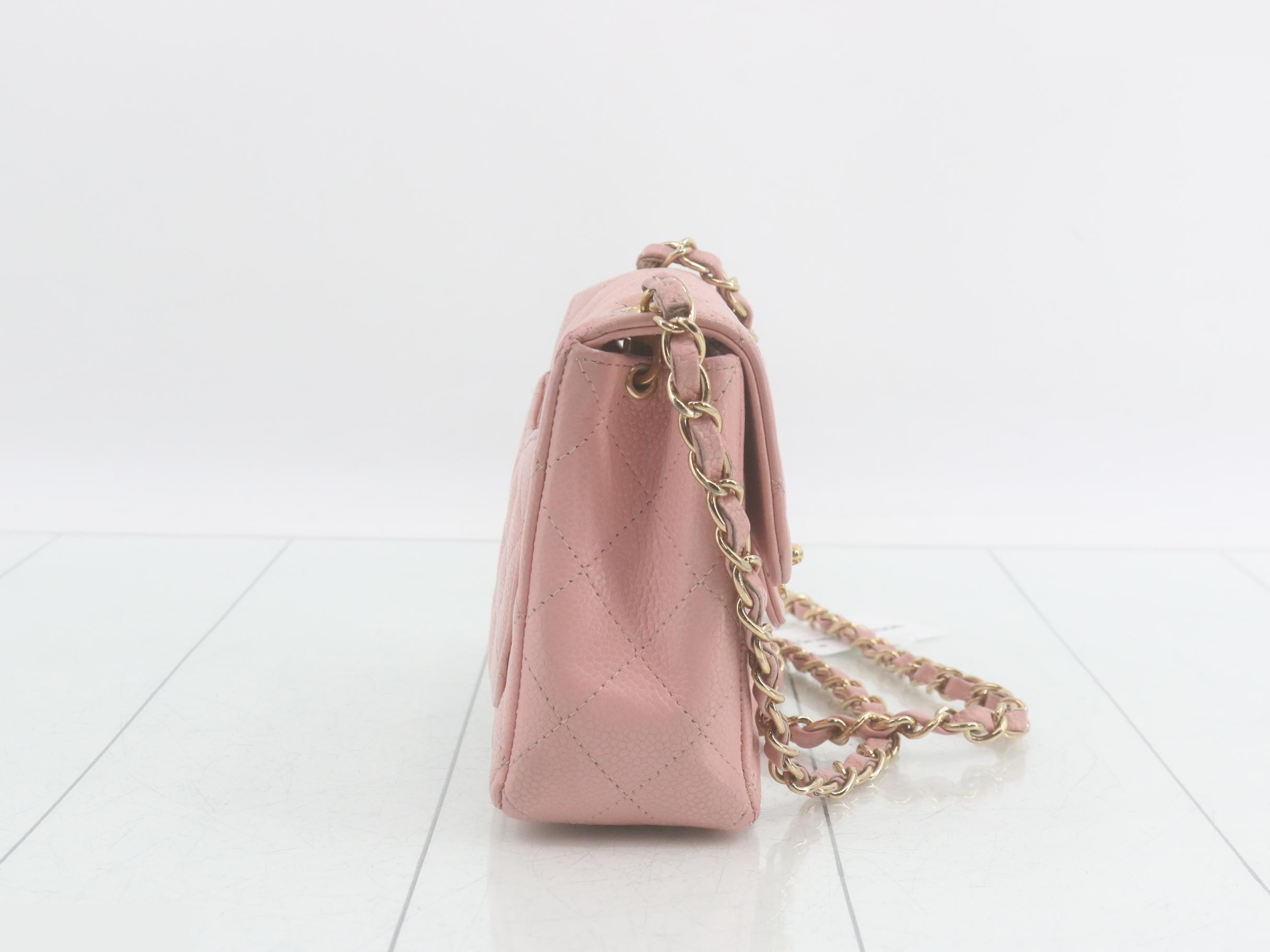 Mini Mat Caviar Shoulder Bag (with sticker) — view 4