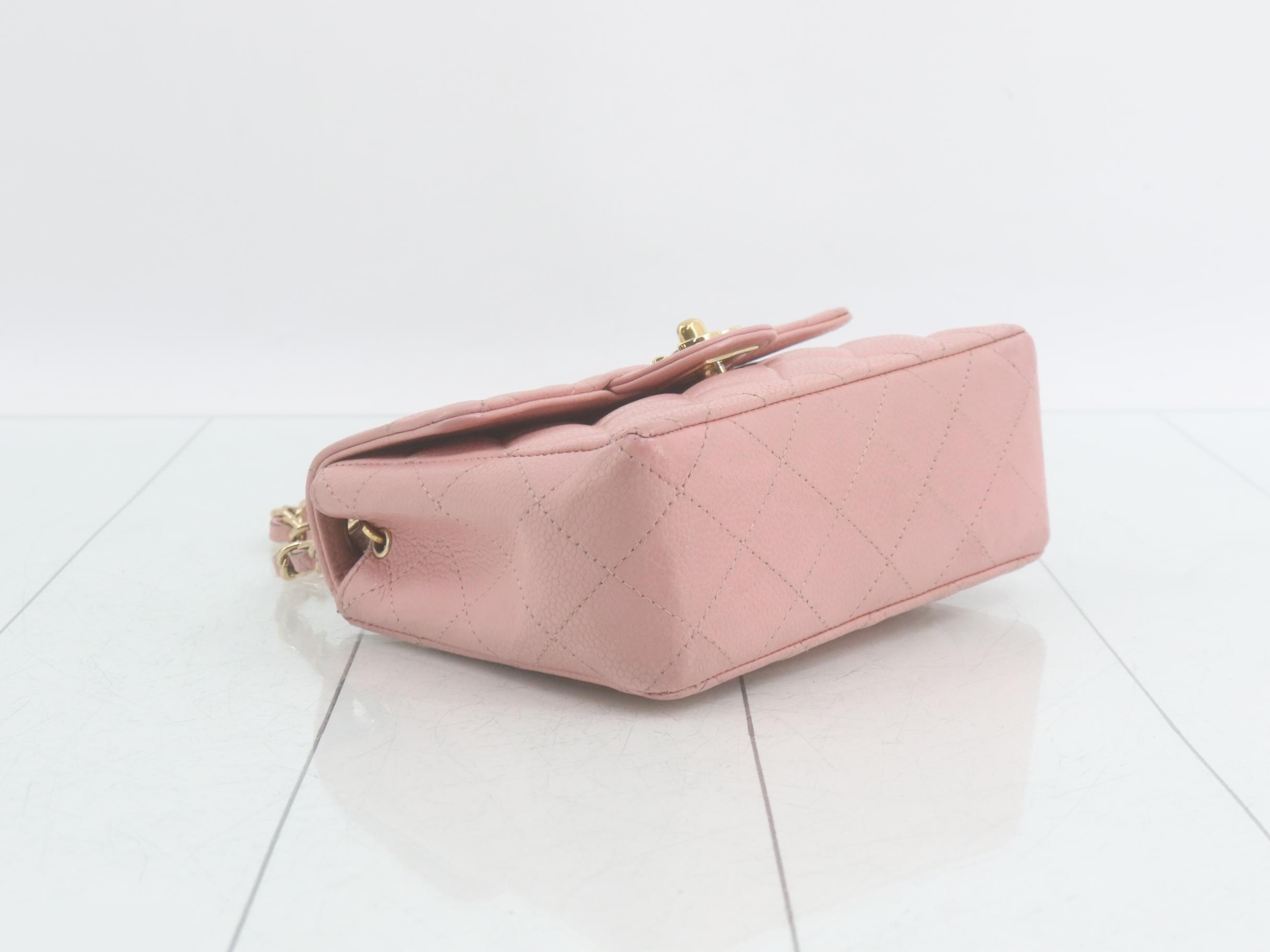 Mini Mat Caviar Shoulder Bag (with sticker) — view 5