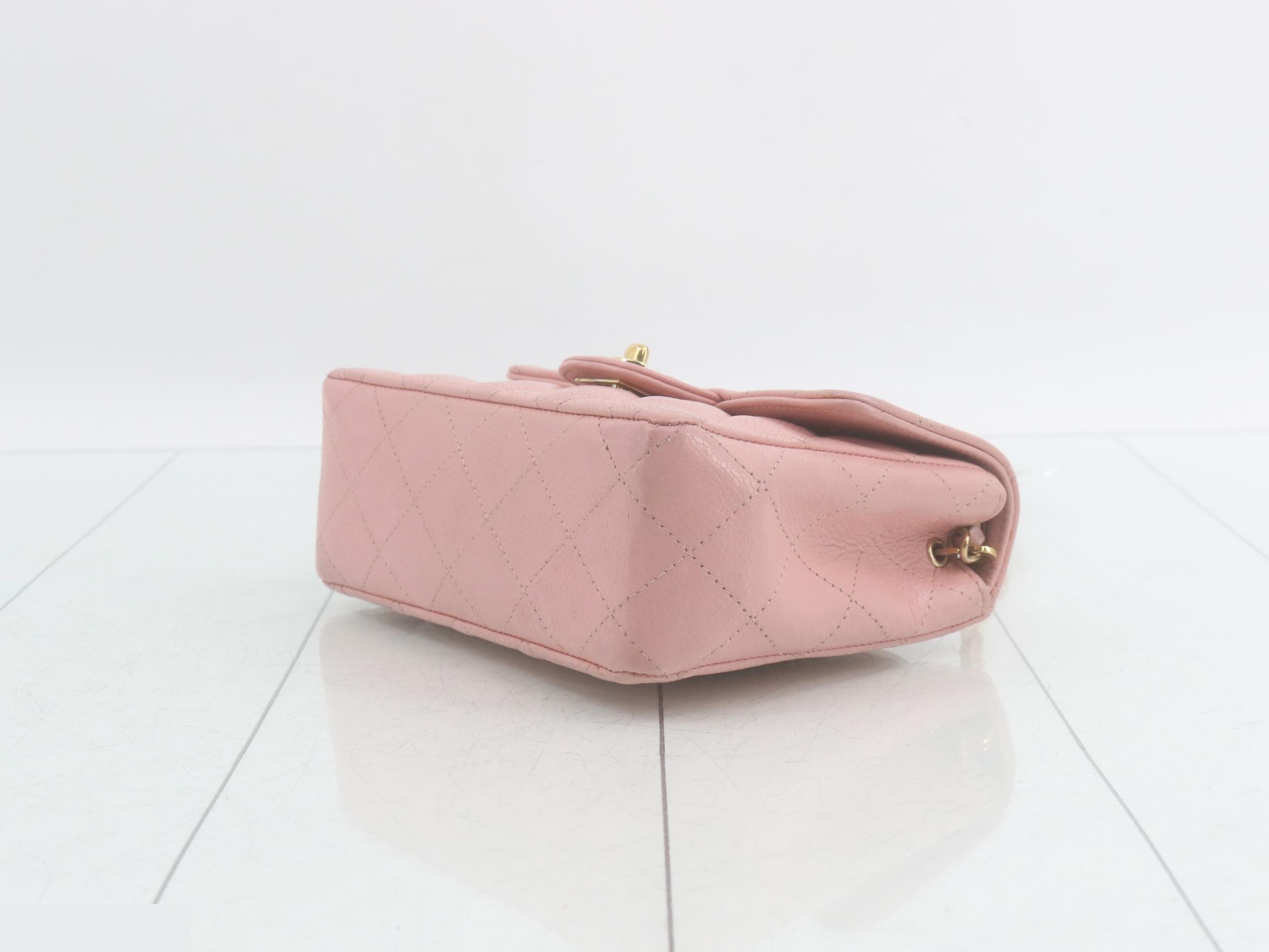 Mini Mat Caviar Shoulder Bag (with sticker) — view 6