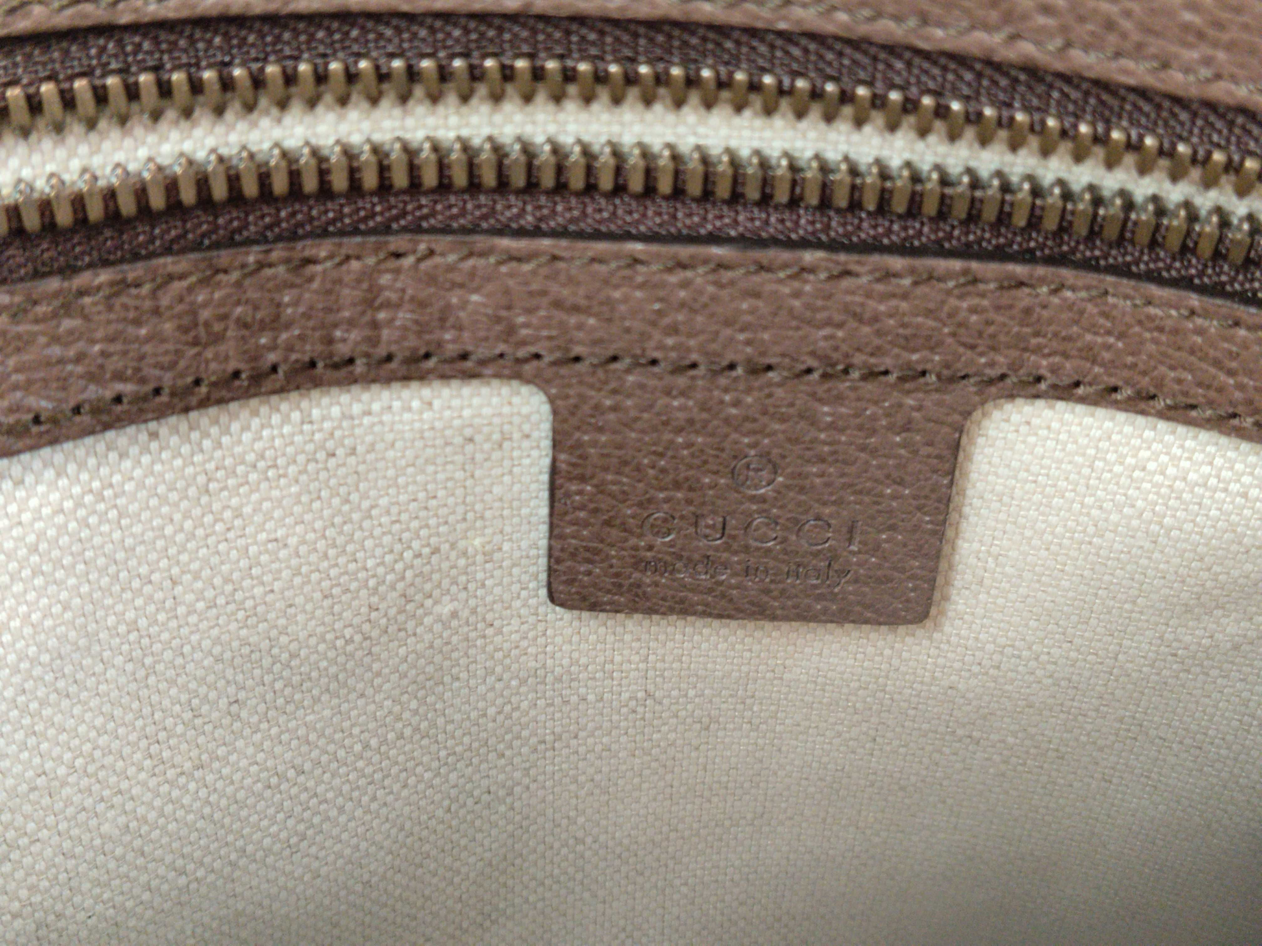 GG Supreme Ophidia PVC x Leather Shoulder Bag, Beige x Brown, 547926 (Shoulder Bag) — view 11