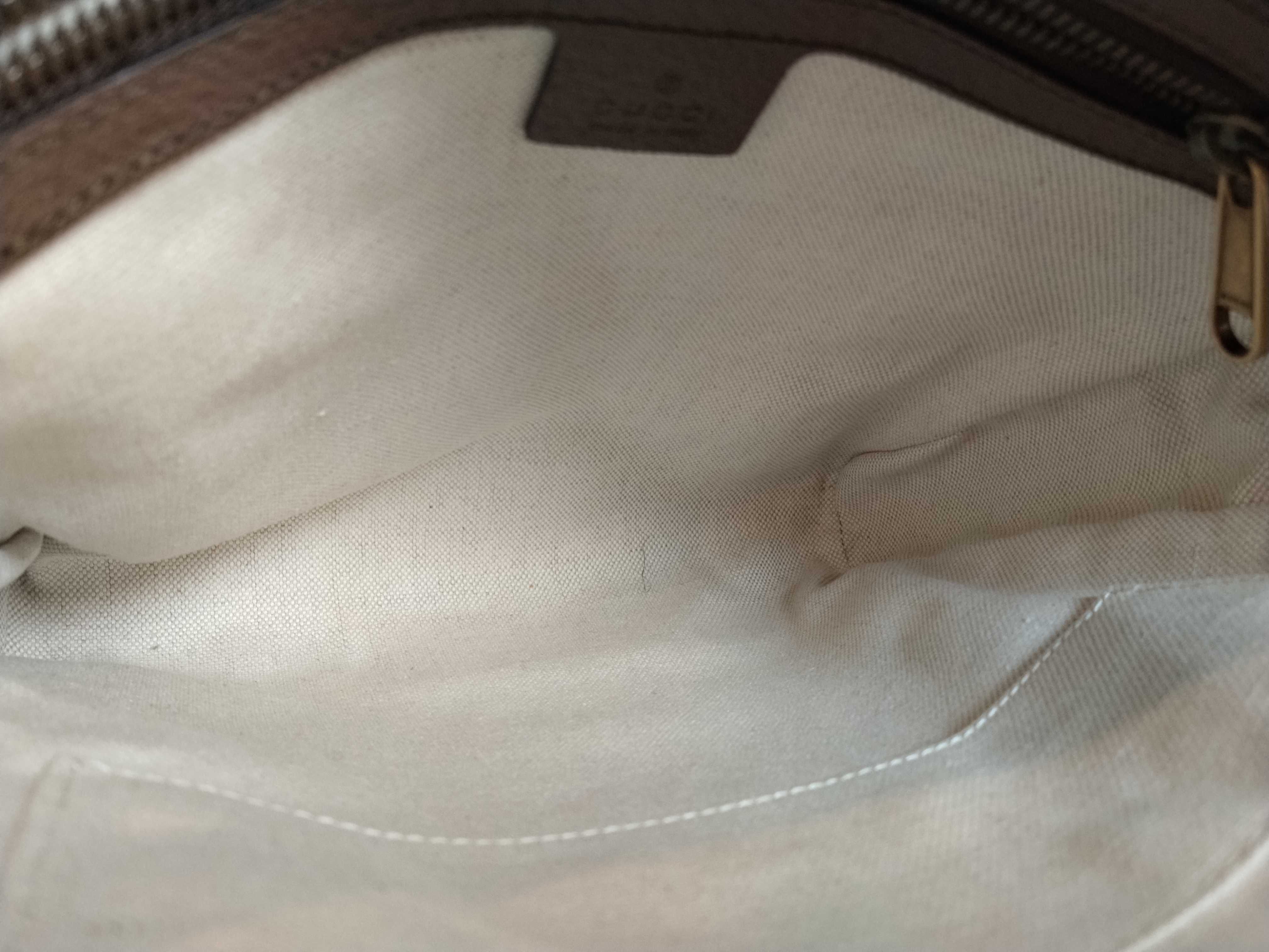GG Supreme Ophidia PVC x Leather Shoulder Bag, Beige x Brown, 547926 (Shoulder Bag) — view 9