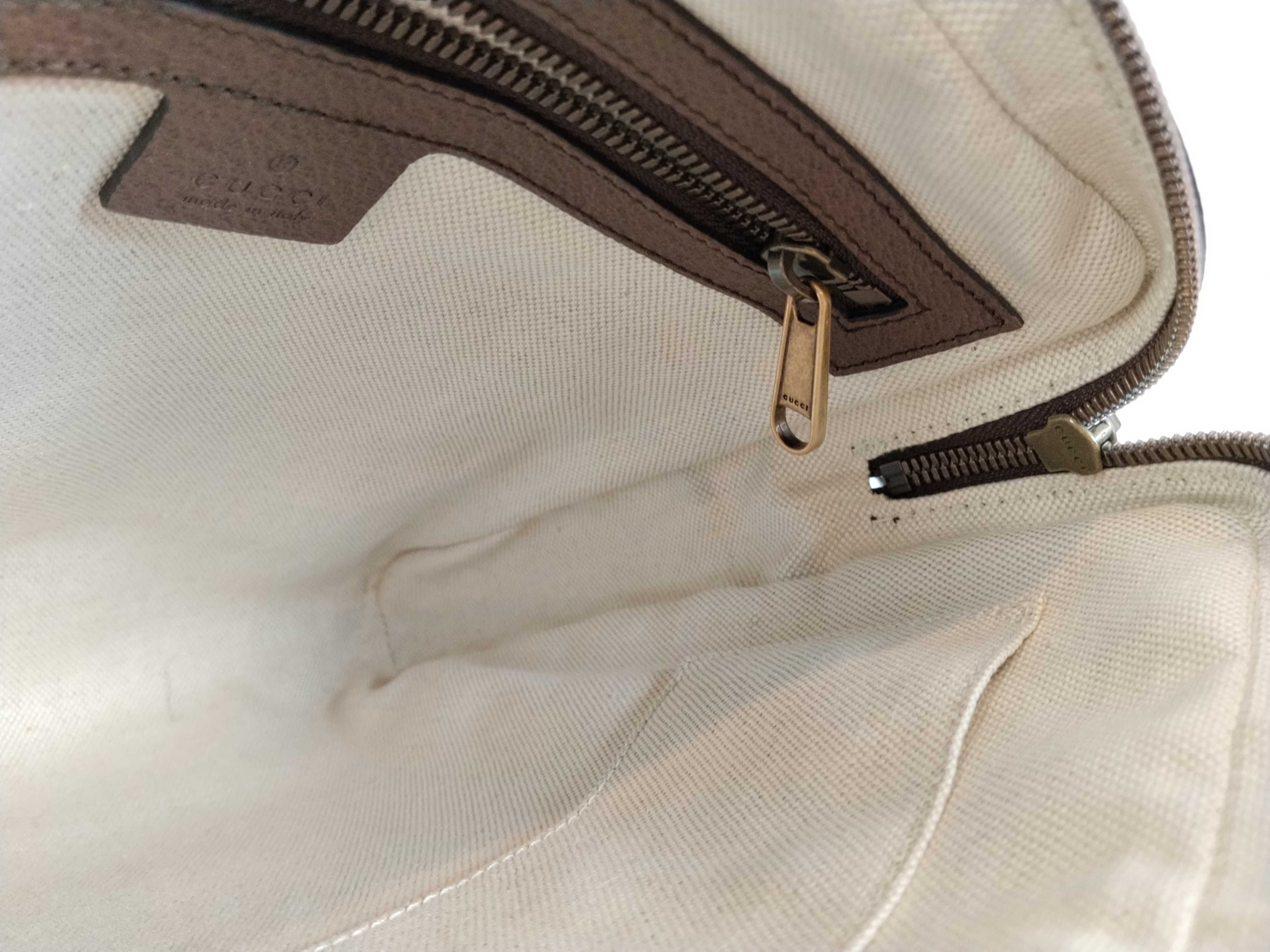 GG Supreme Ophidia PVC x Leather Shoulder Bag, Beige x Brown, 547926 (Shoulder Bag) — view 10