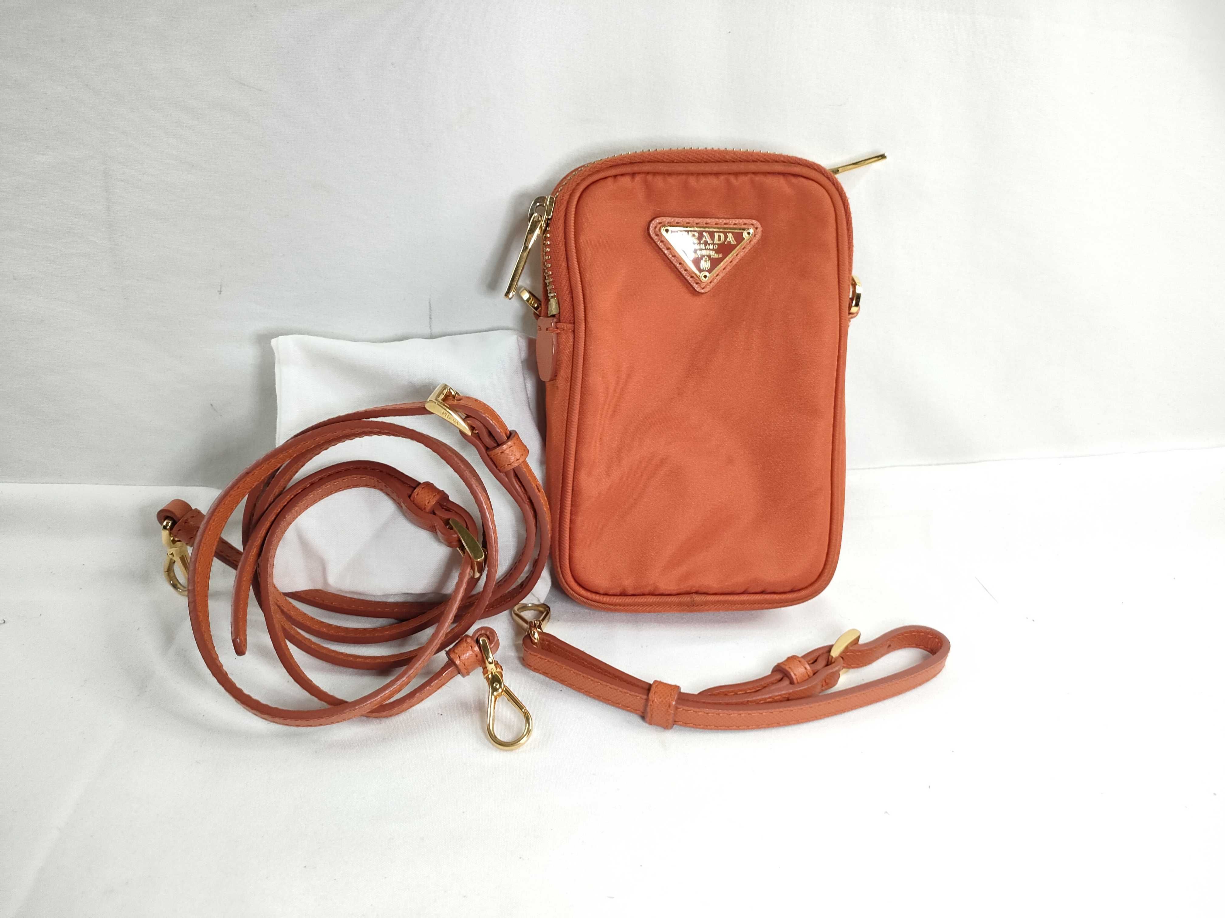 Nylon Prada Phone Holder Shoulder Pouch Shoulder Bag