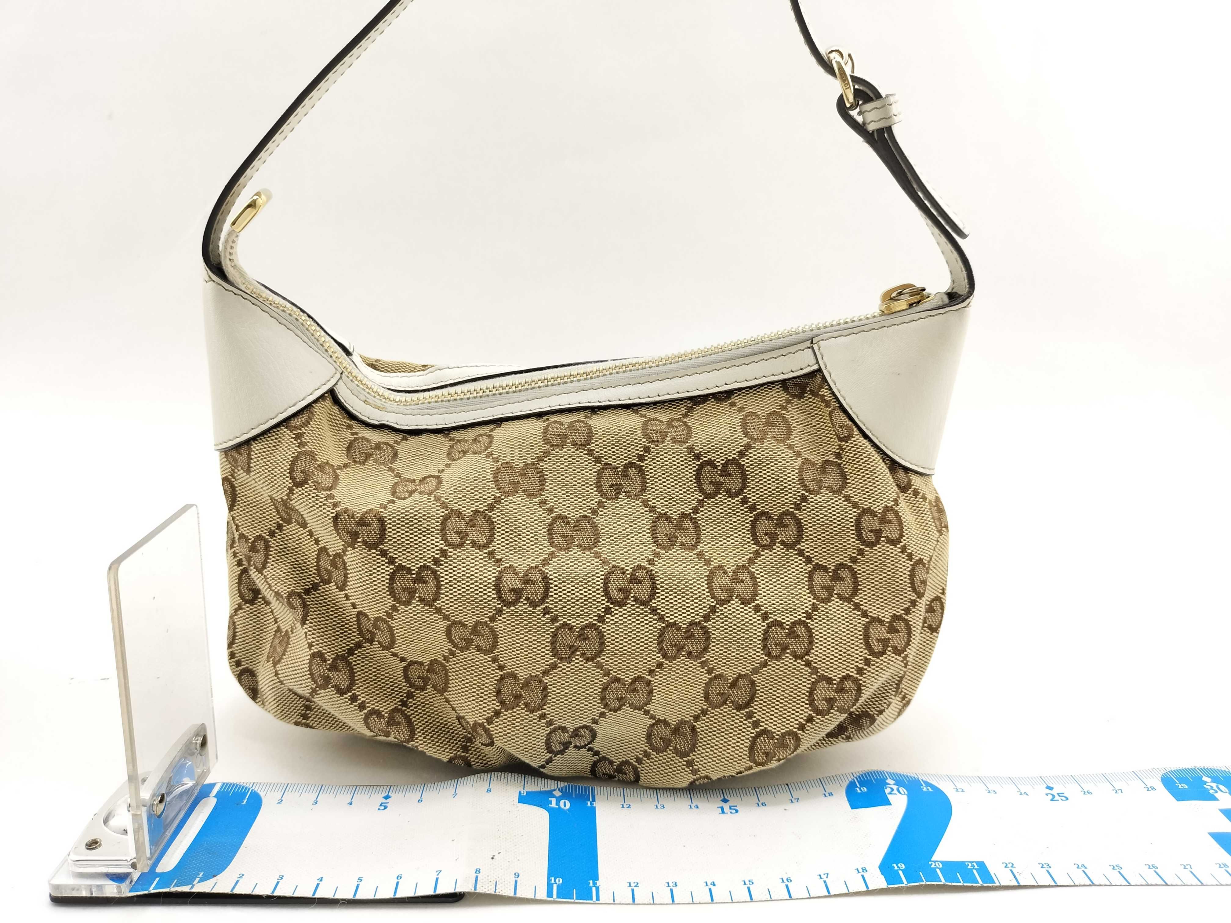 GG Canvas Hand Pouch, Beige — view 2