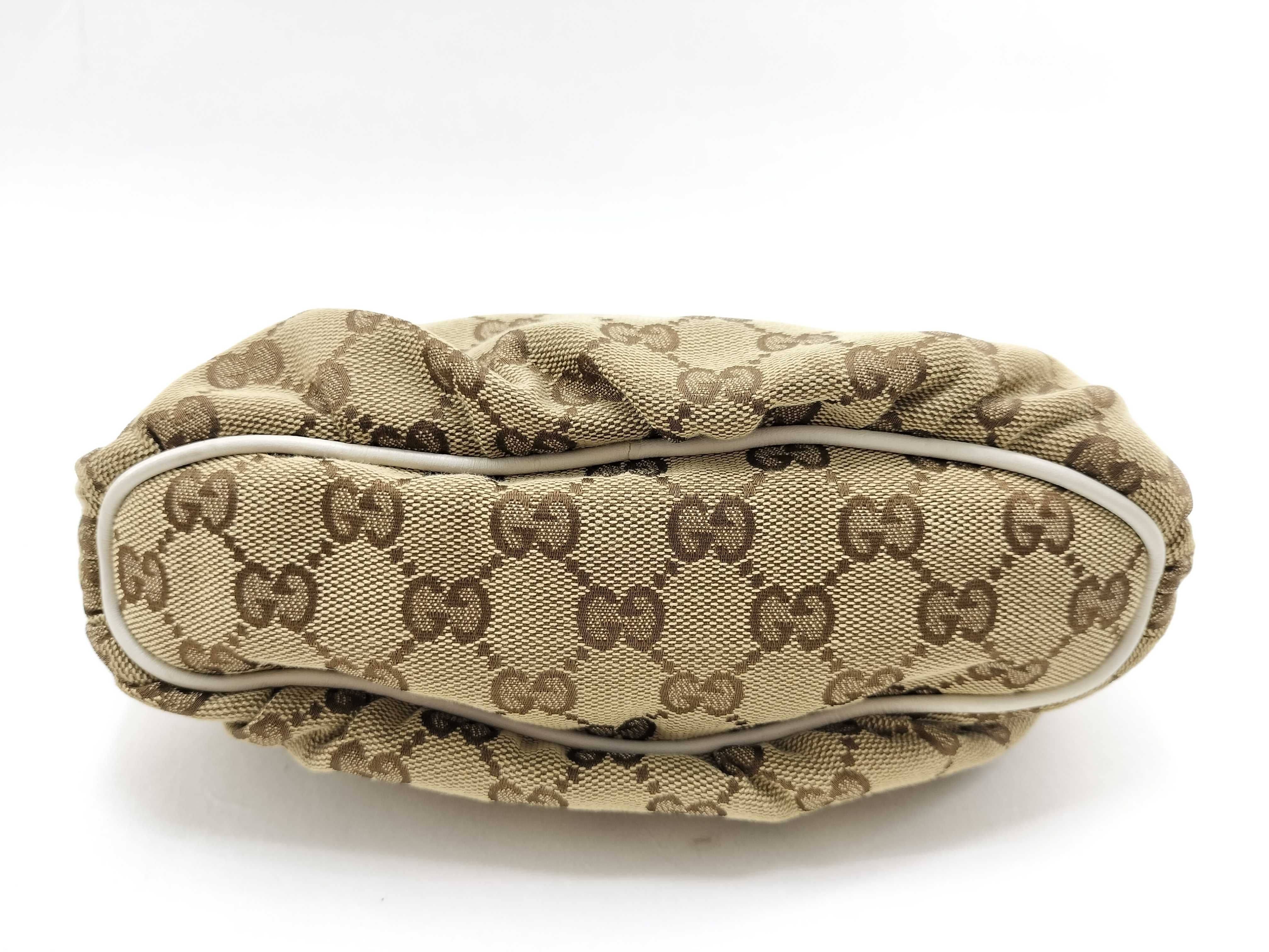GG Canvas Hand Pouch, Beige — view 3