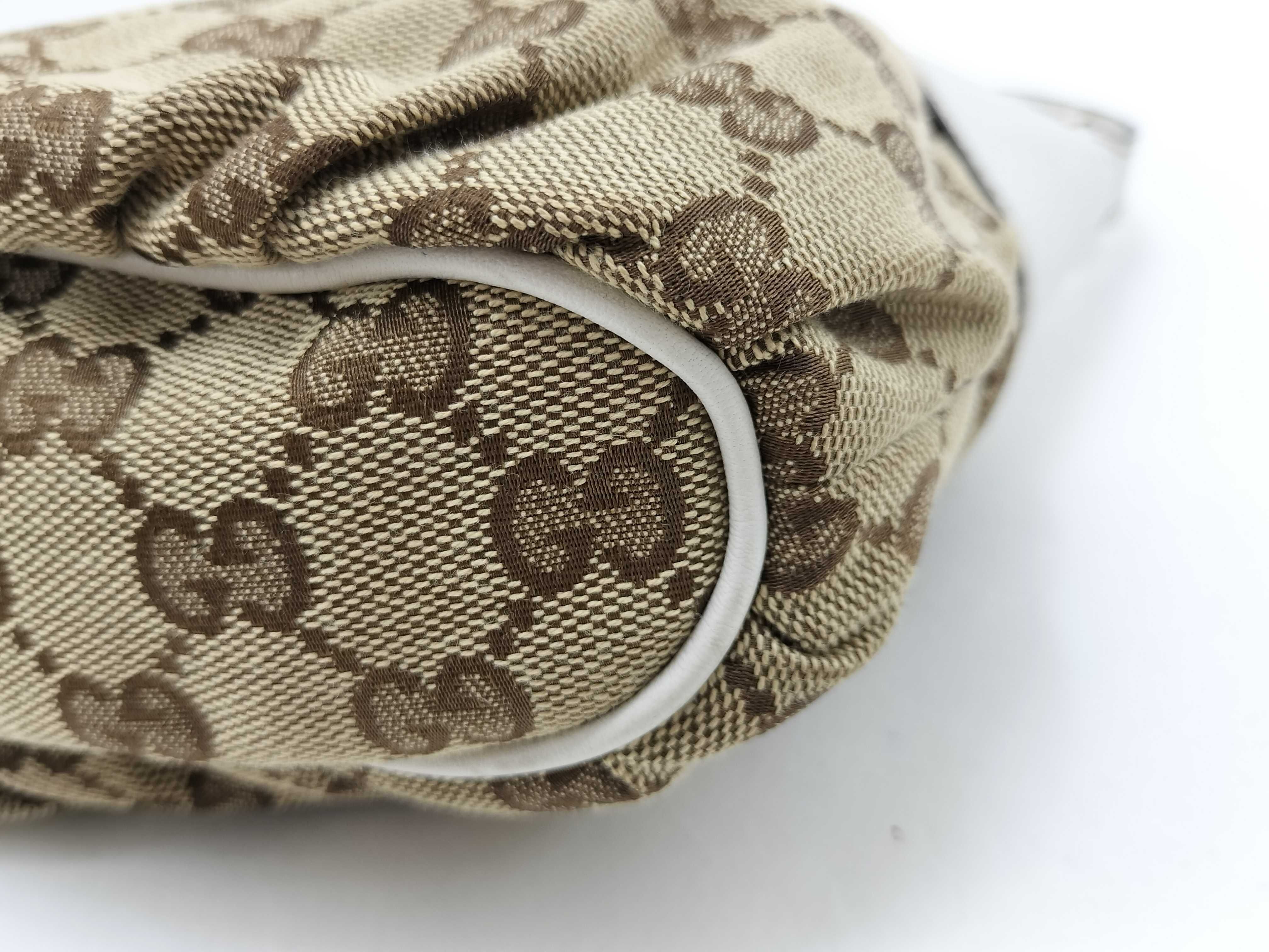GG Canvas Hand Pouch, Beige — view 5