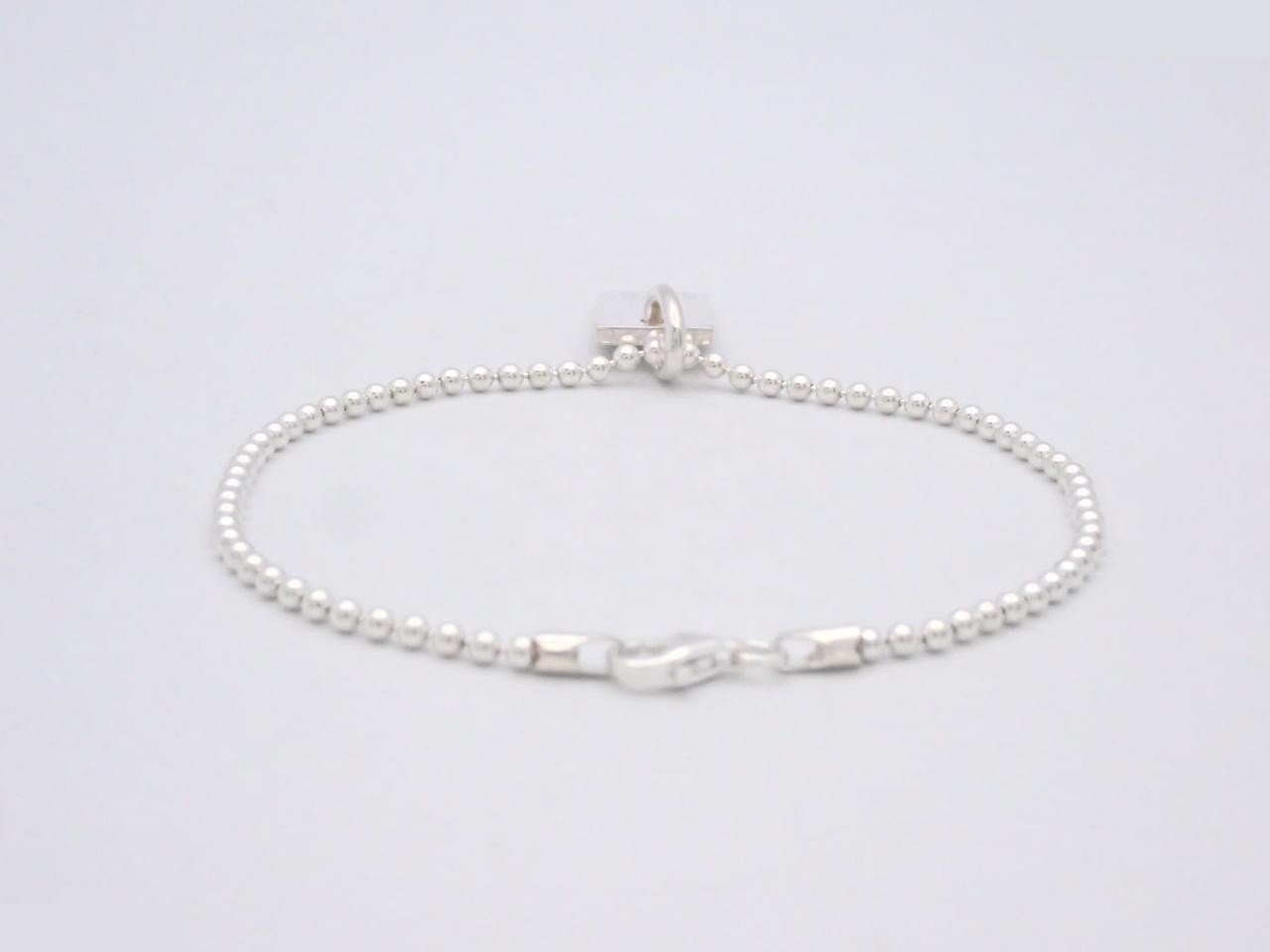 Logo plate bracelet, 925 silver, 7.4g, wrist circumference approx. 18.5cm — view 2