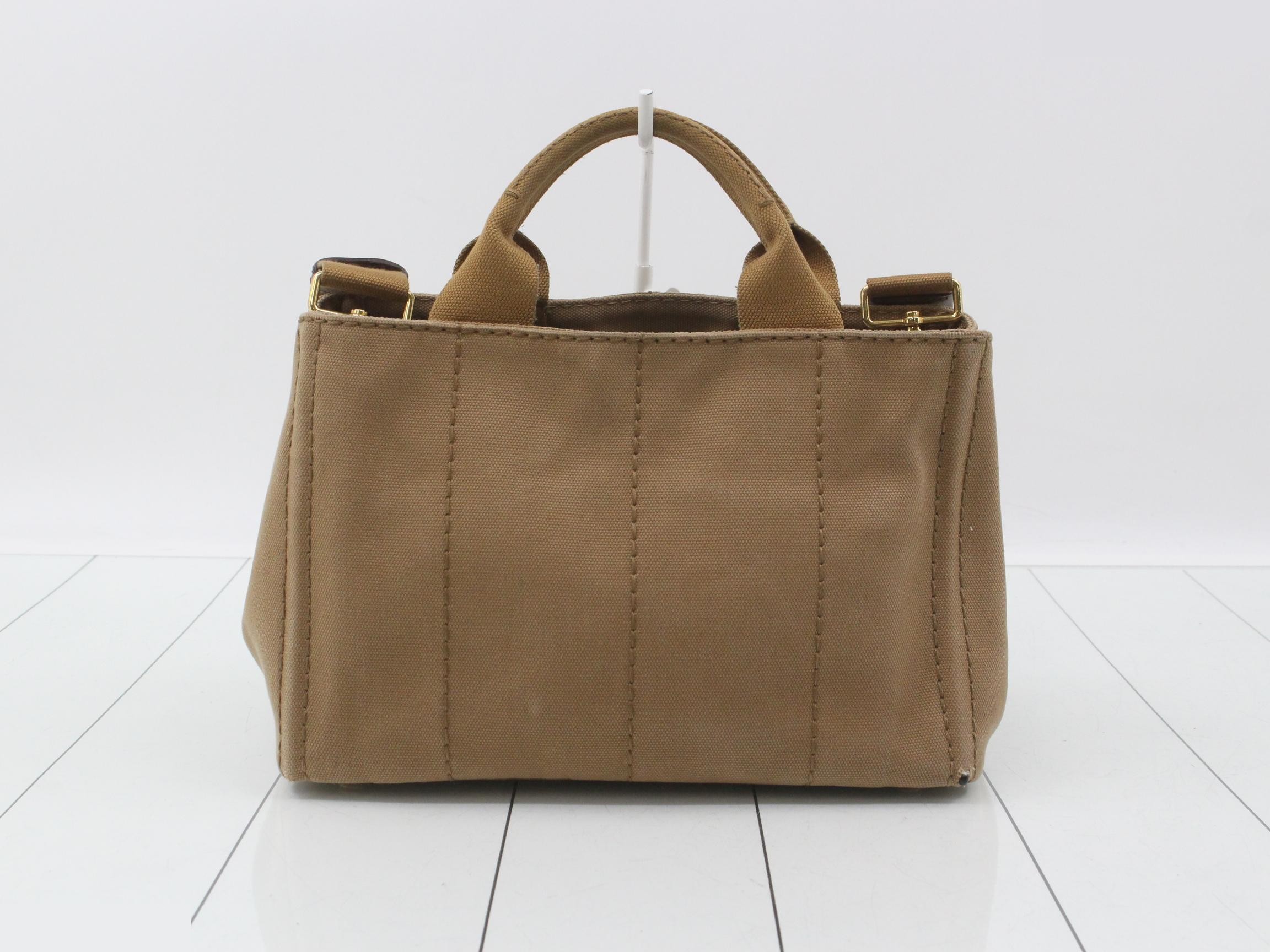 Canvas Canapa Mini Tote Bag, Brown — view 2