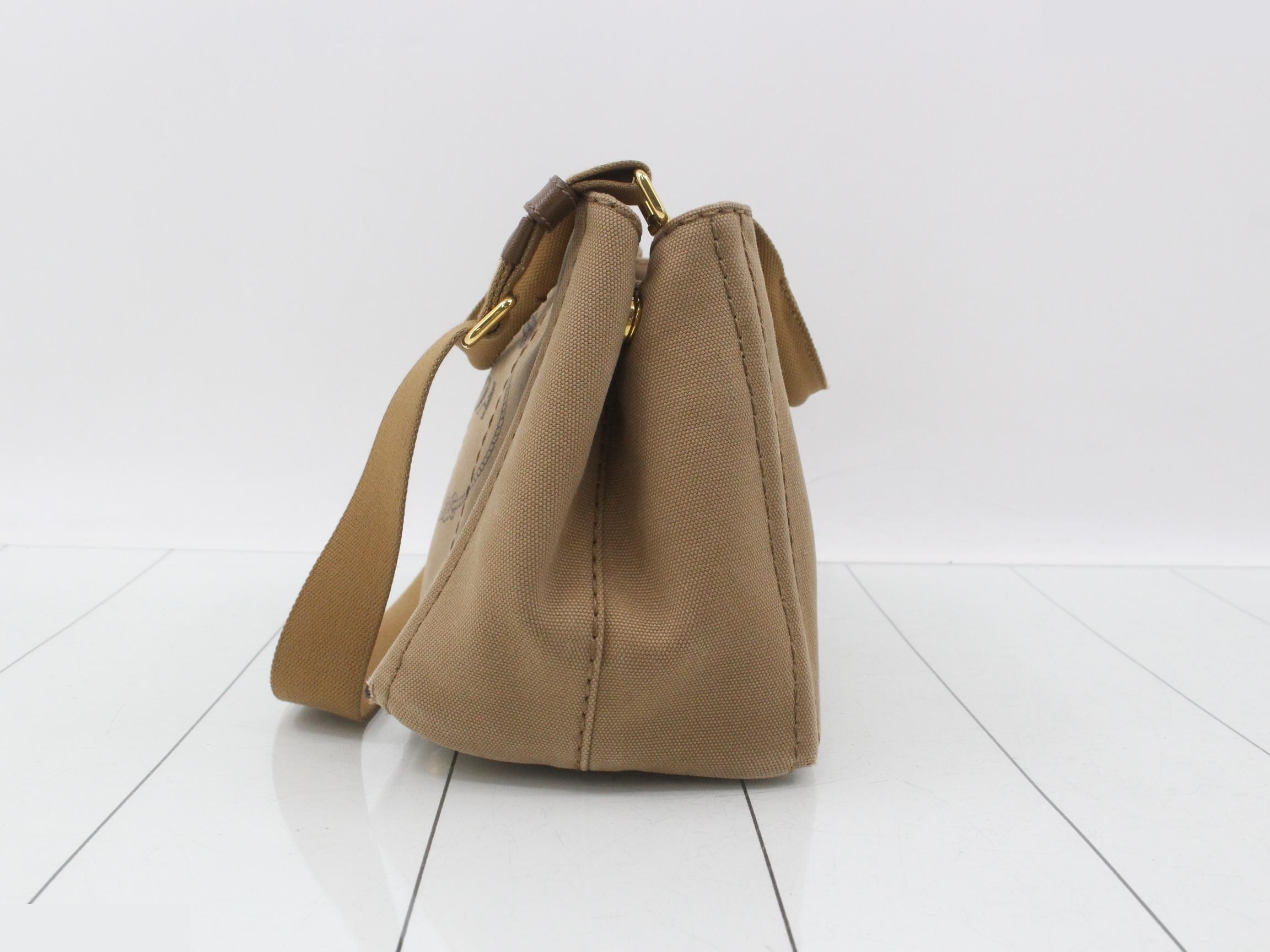 Canvas Canapa Mini Tote Bag, Brown — view 3