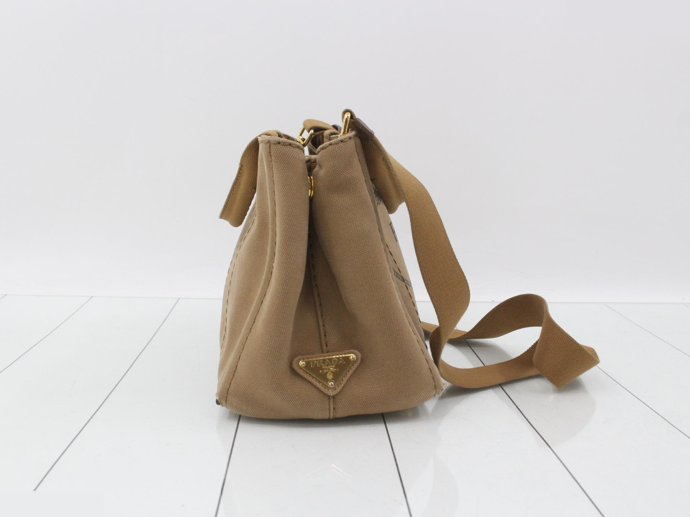 Canvas Canapa Mini Tote Bag, Brown — view 4