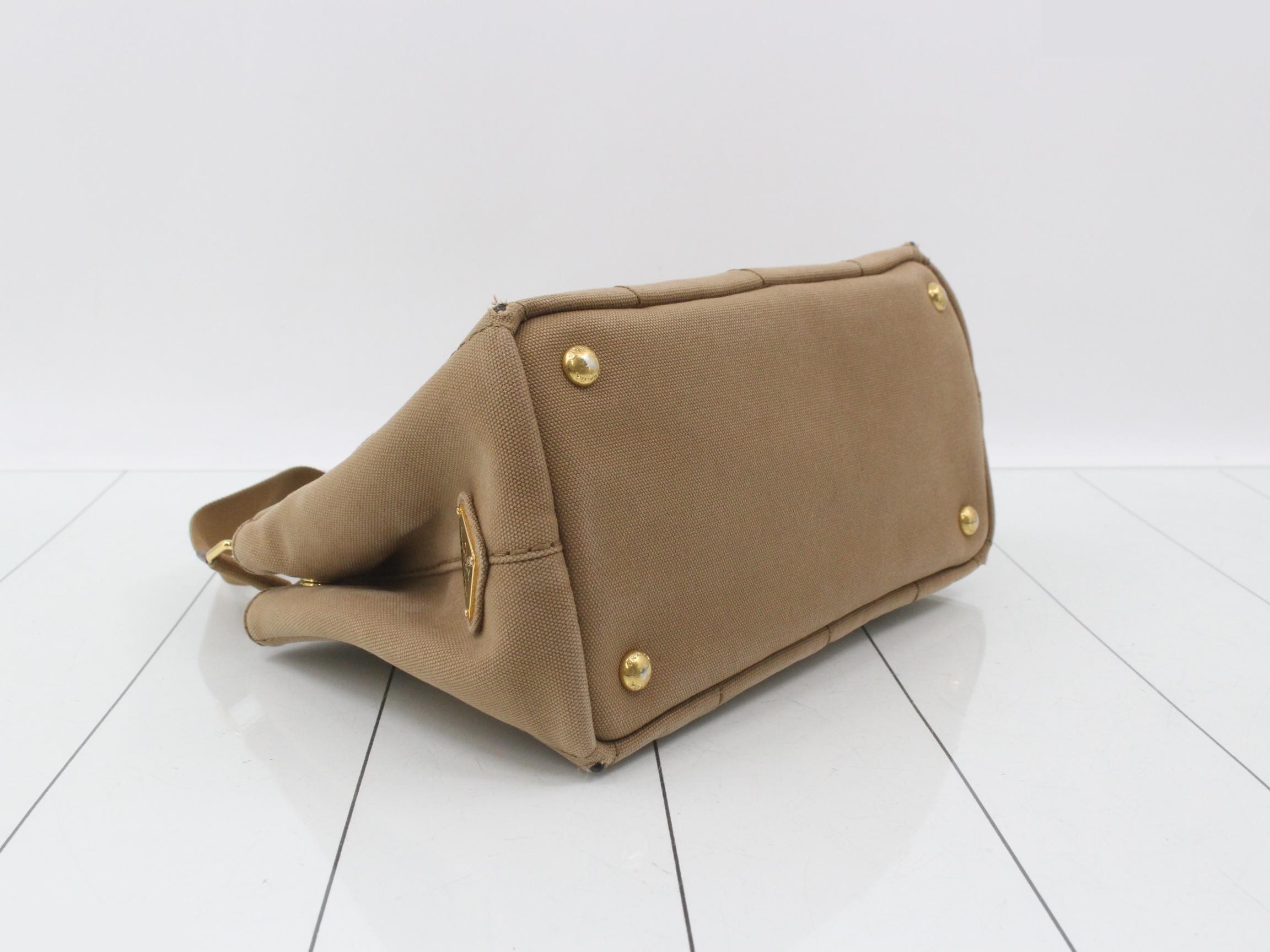 Canvas Canapa Mini Tote Bag, Brown — view 5