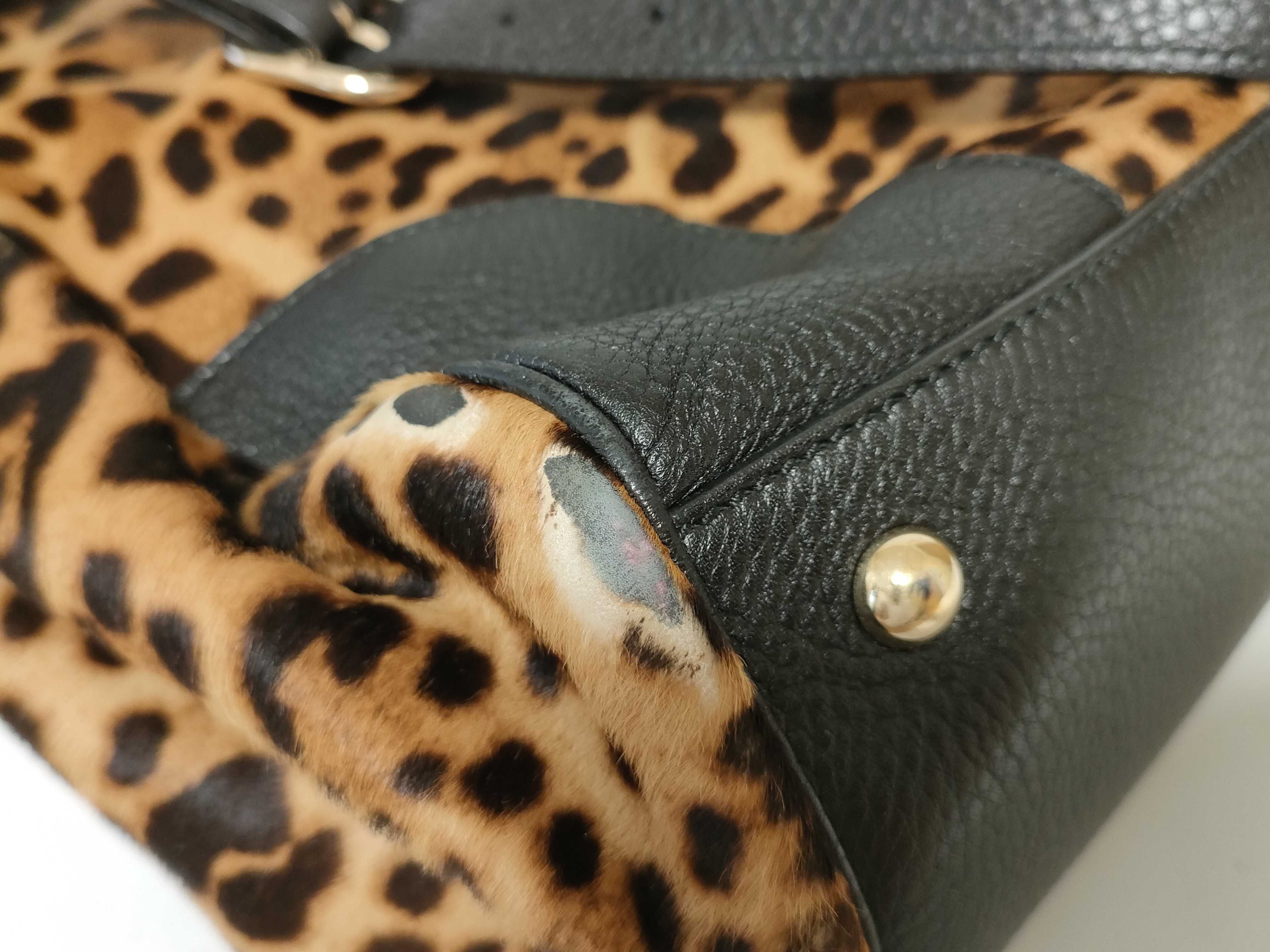 Bamboo Leopard Print Paraco Tote Bag with Strap Handbag — view 7