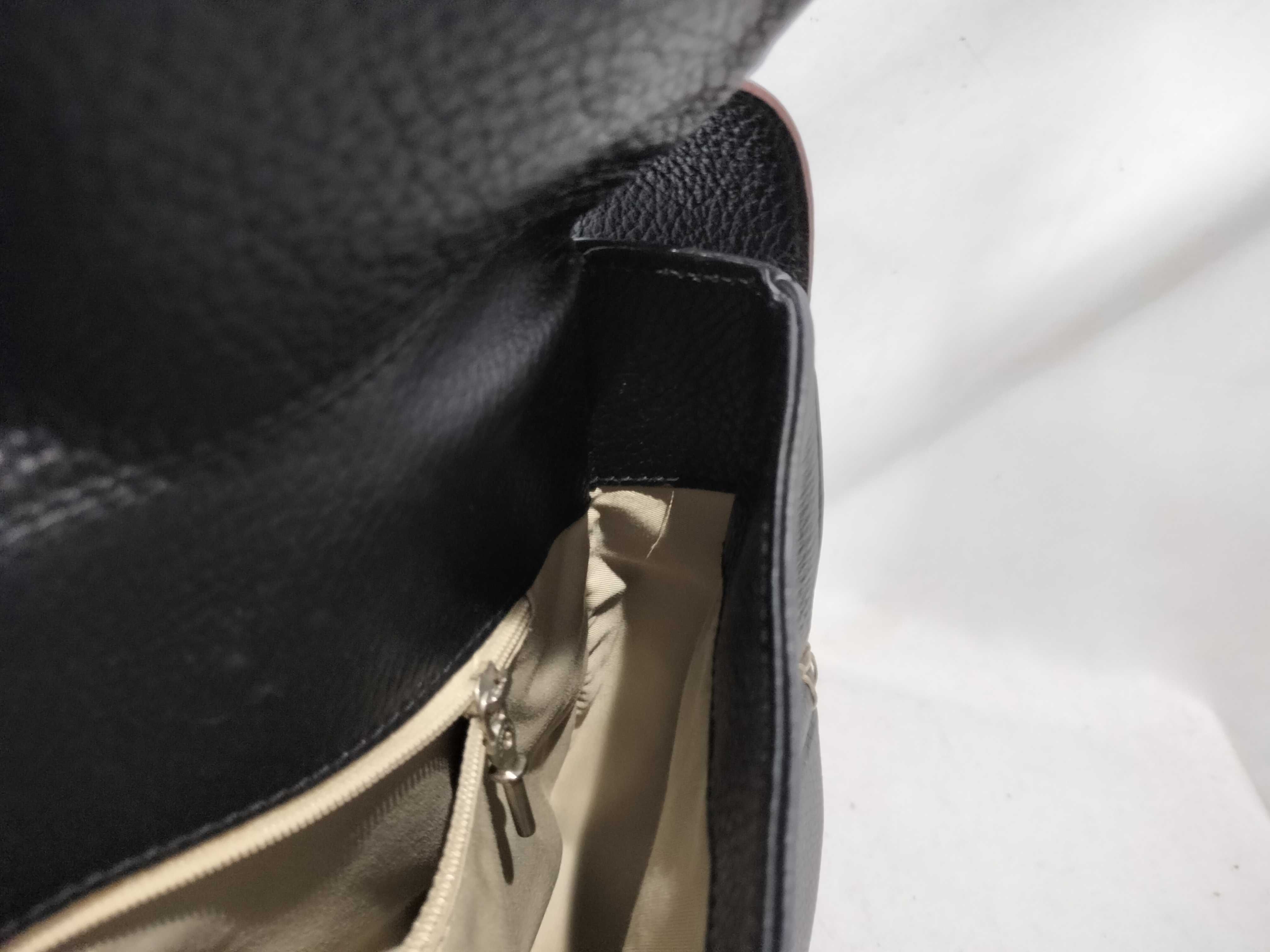 London One-Shoulder Leather Black Handbag — view 12