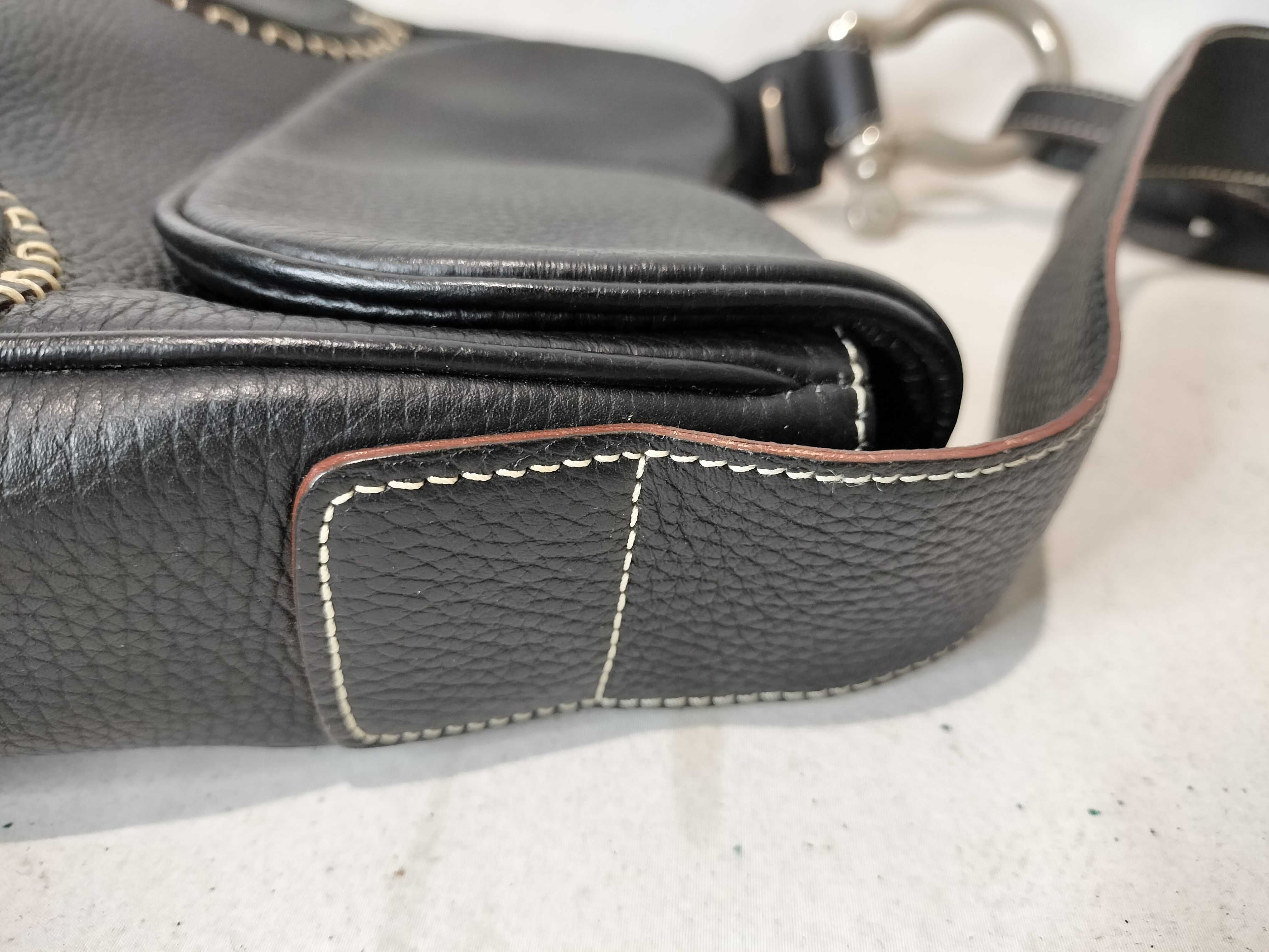 London One-Shoulder Leather Black Handbag — view 5